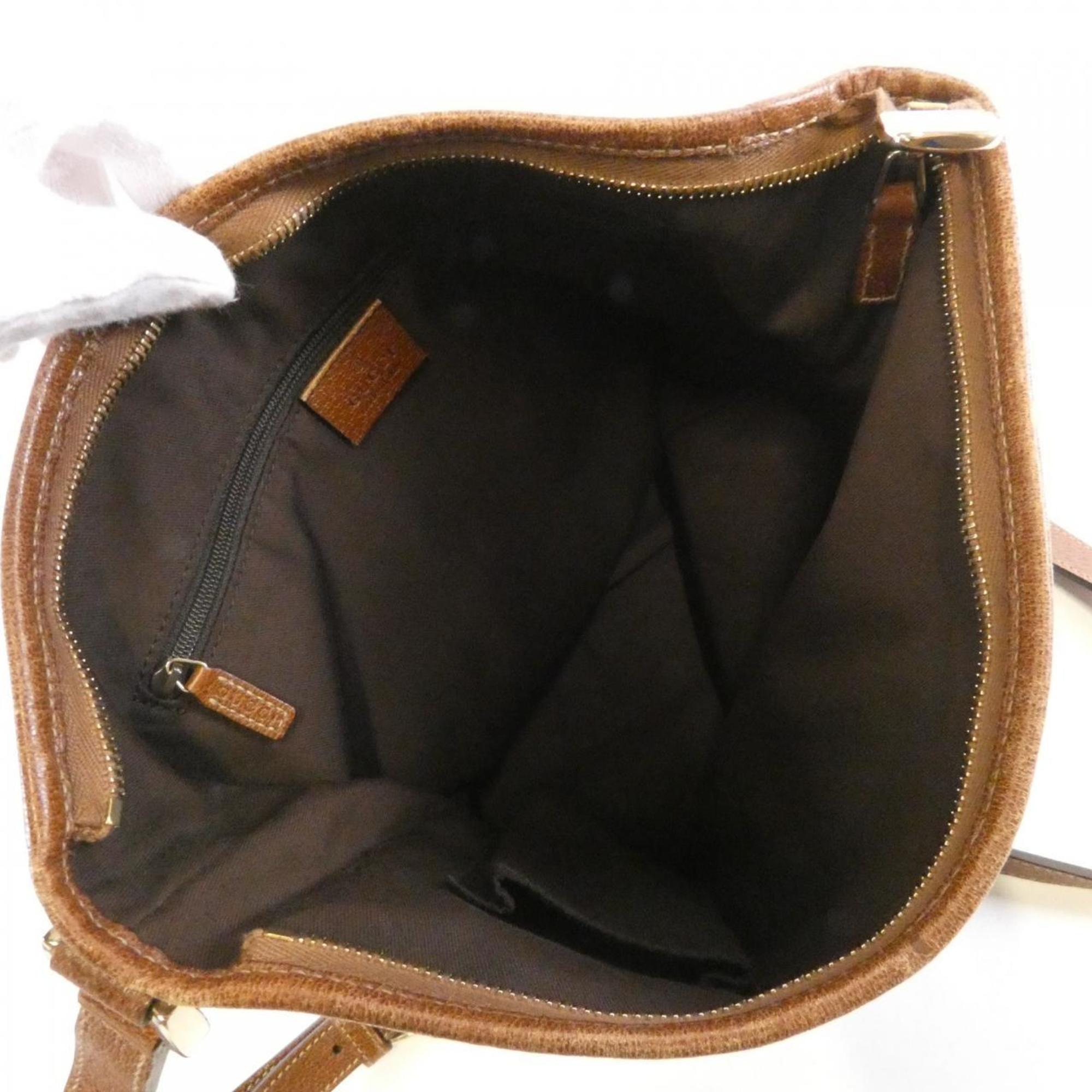 Gucci Dark Blue Canvas Shoulder Bag (Pre-Owned)