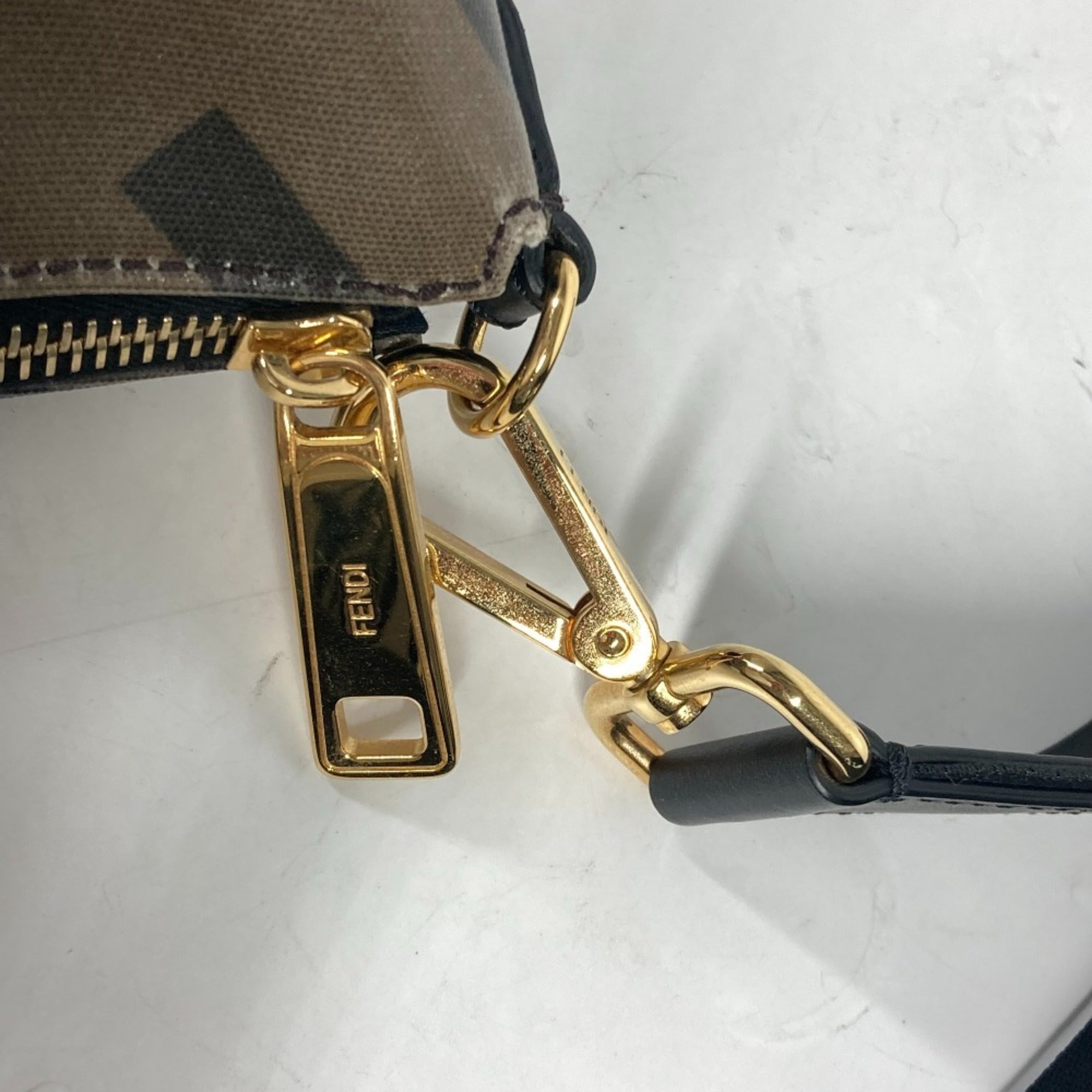 Fendi Brown Multi-Color Pvc Shoulder Bag (Pre-Owned)