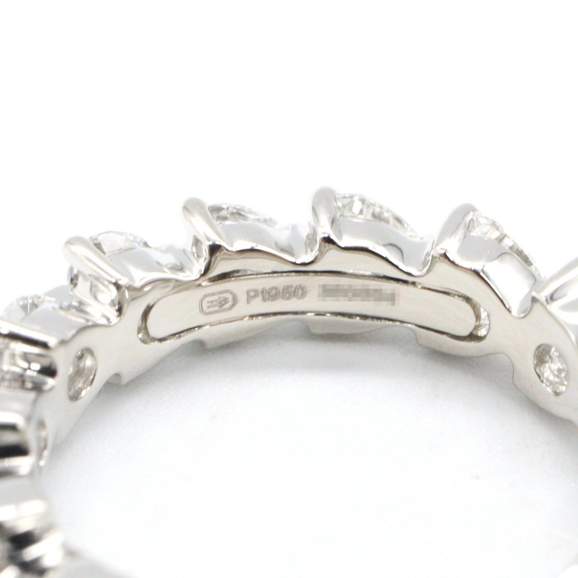 Harry Winston Silver Clear Platinum 950 Band Ring (Pre-Owned)