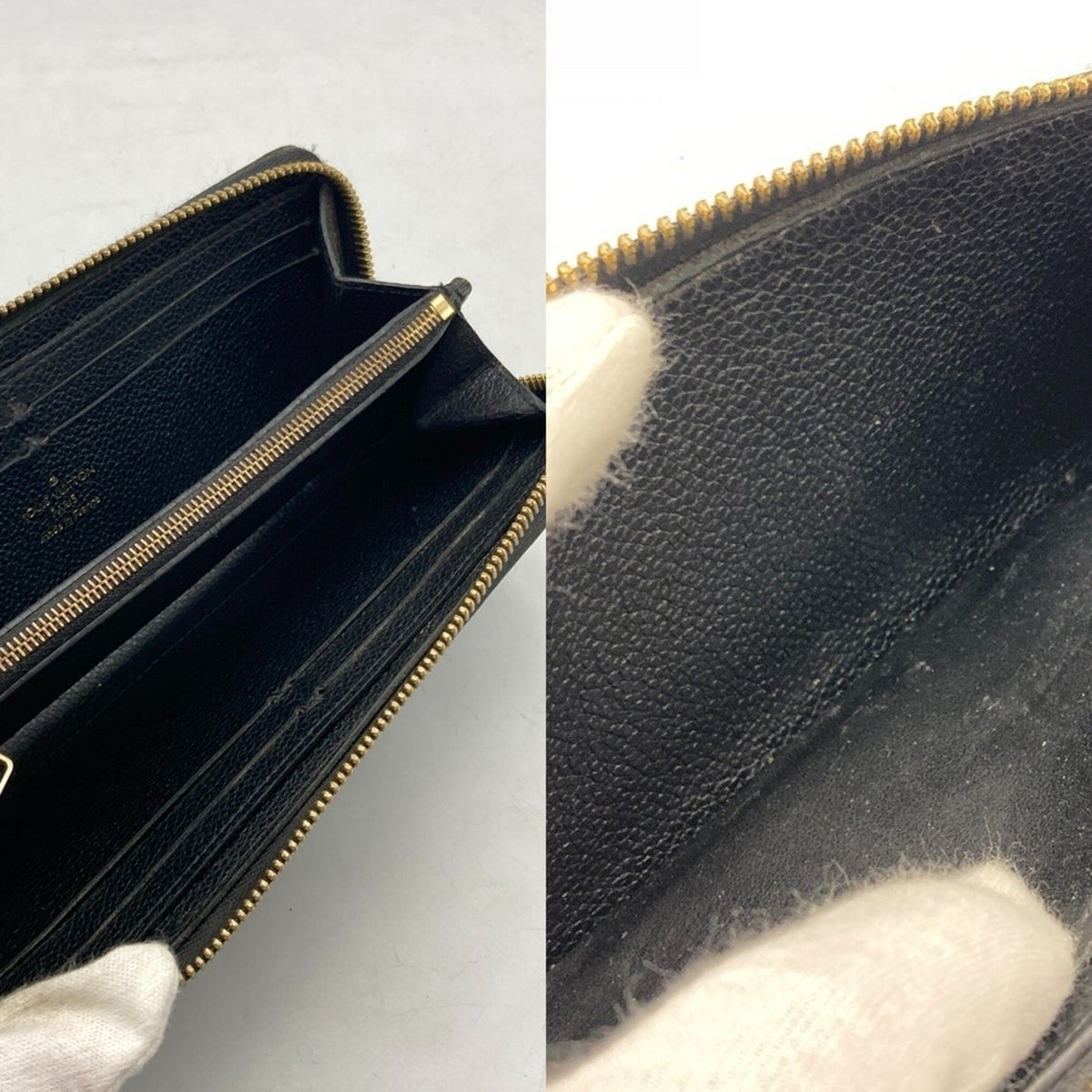 Louis Vuitton Monogram Empreinte Black Monogram Empreinte Long Wallet (Bi-Fold) (Pre-Owned)