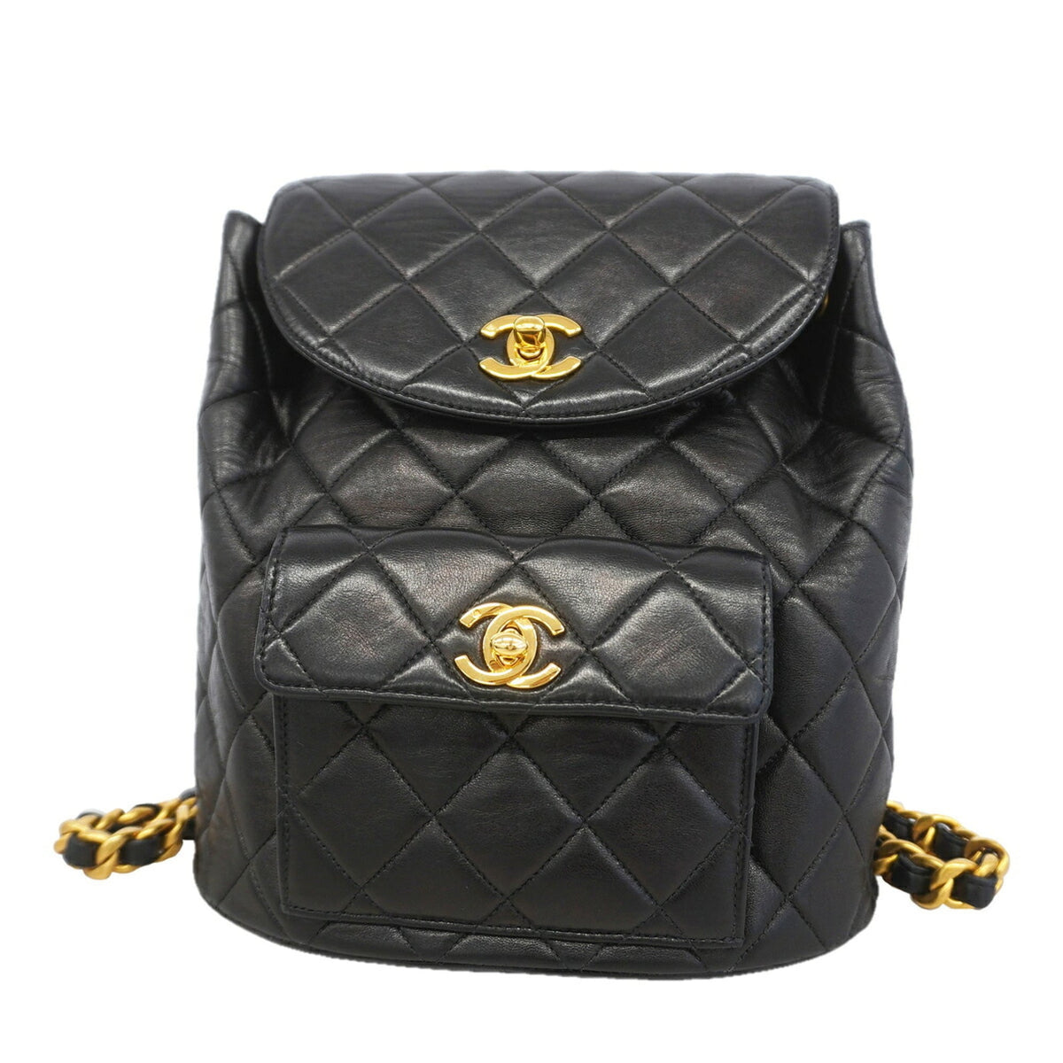 Chanel Black Leather Backpack (Pre-Owned)