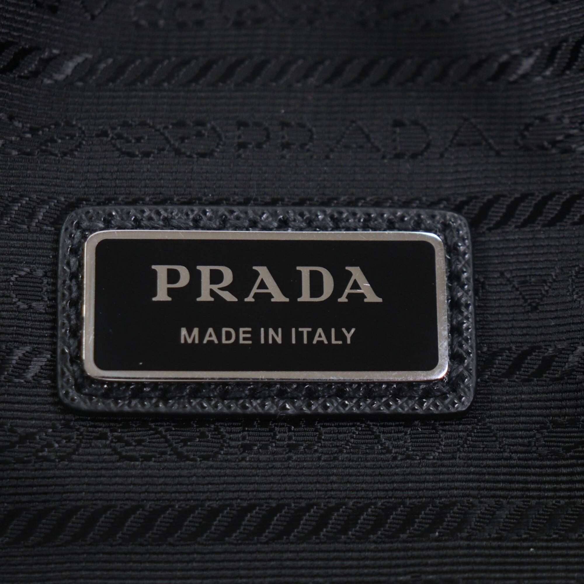 Prada Black Nylon Leather Sling Bag (Pre-Owned)