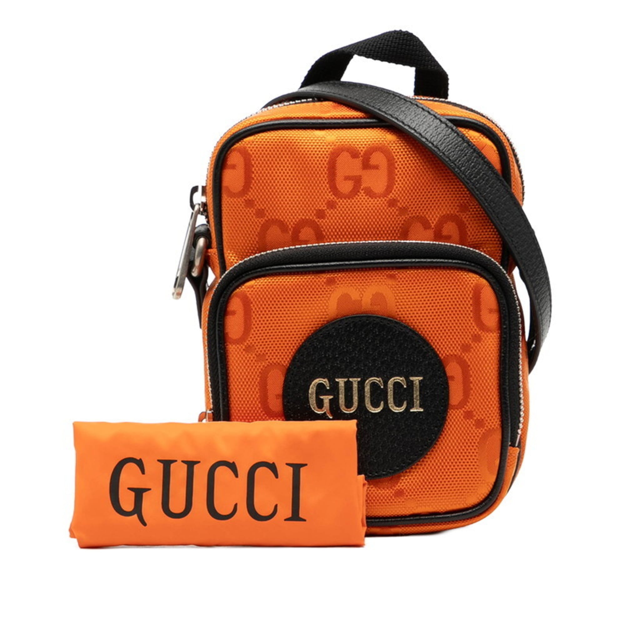 Gucci Orange Nylon Shoulder Bag (Pre-Owned)