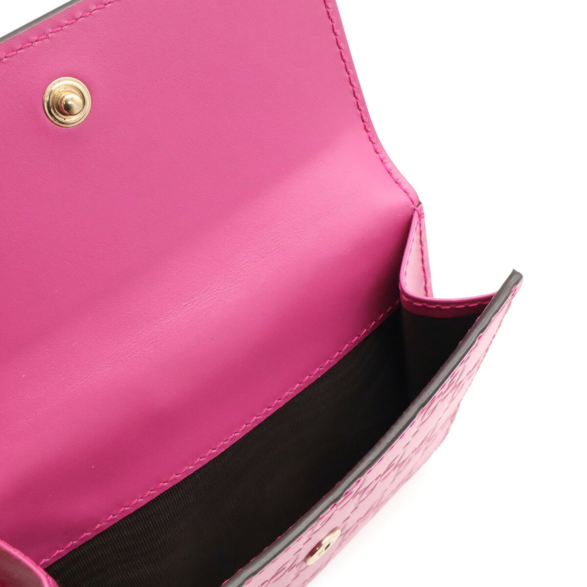 Gucci Pink Purple Gg Leather Wallet (Bi-Fold) (Pre-Owned)