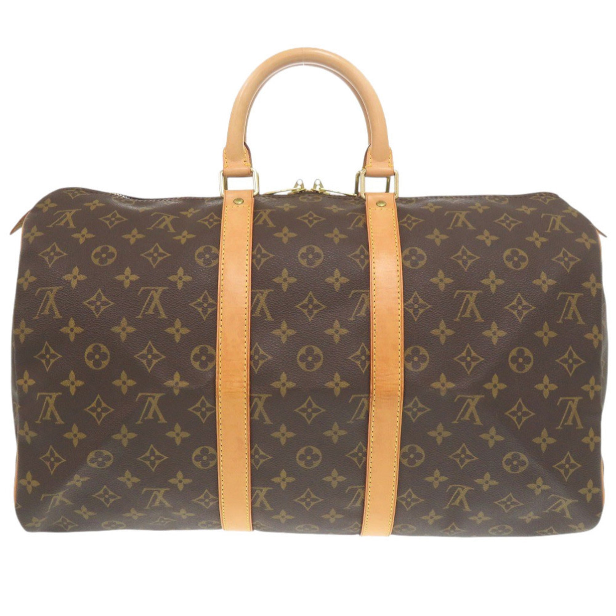 Louis Vuitton Brown Monogram Canvas Boston Bag (Pre-Owned)