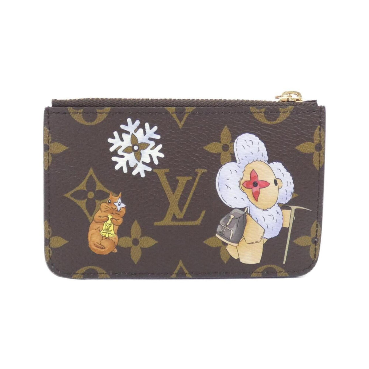 Louis Vuitton Brown Coated Canvas Leather Coin Purse/Coin Case (Pre-Owned)