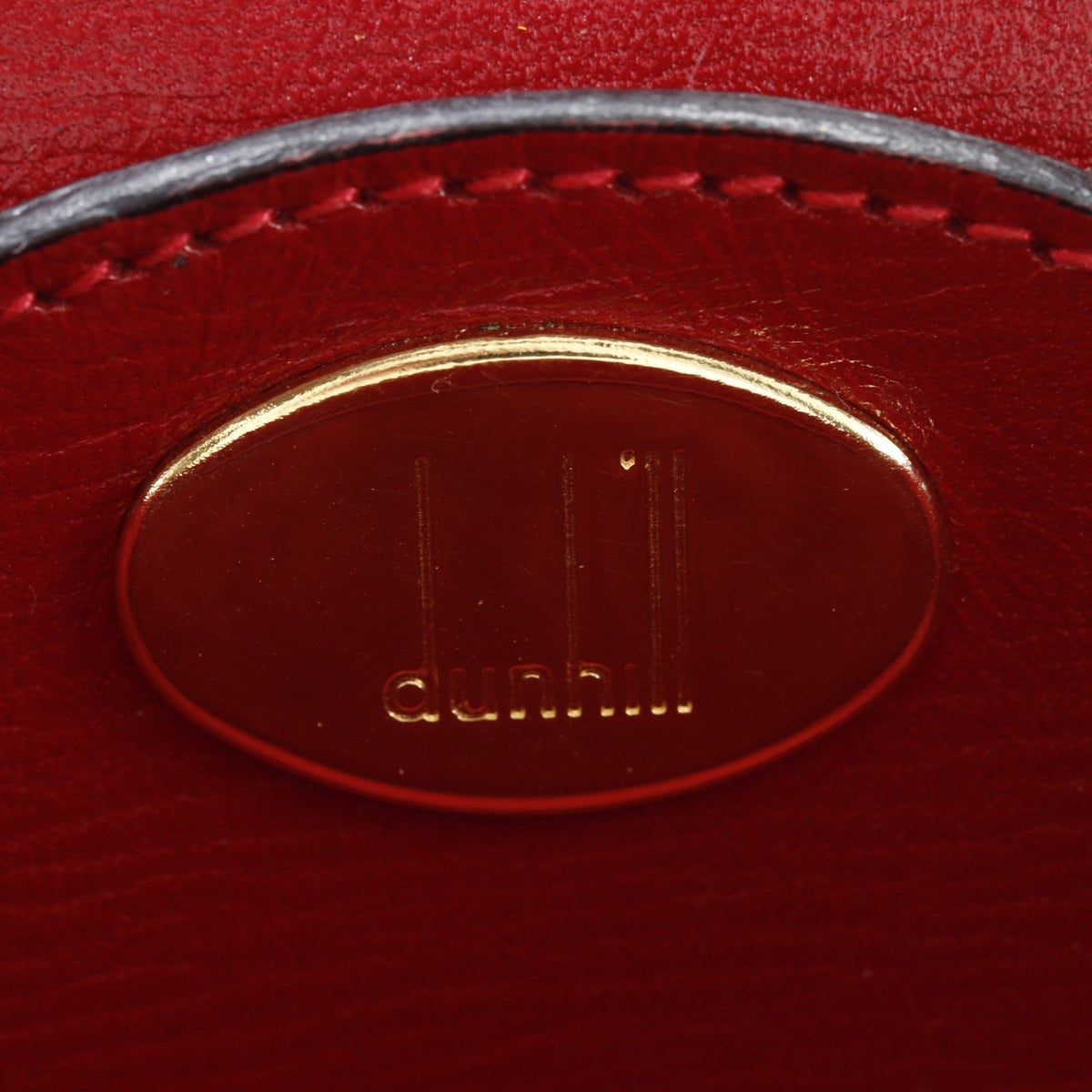 Dunhill Red Color Leather Handbag (Pre-Owned)