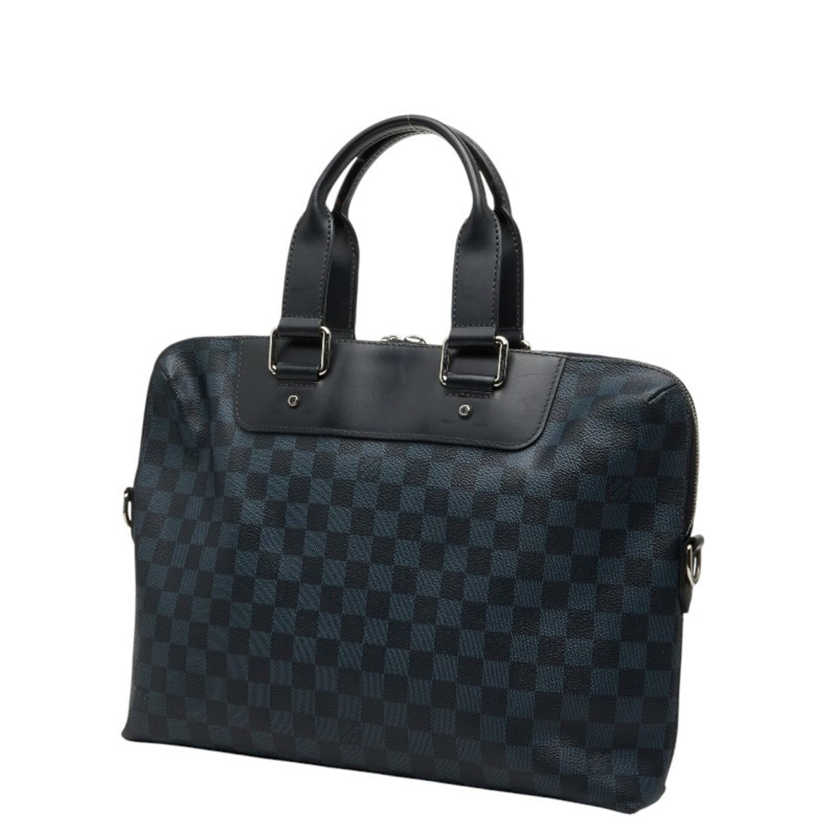 Louis Vuitton Black Navy Pvc Leather Handbag Shoulder Bag (Pre-Owned)