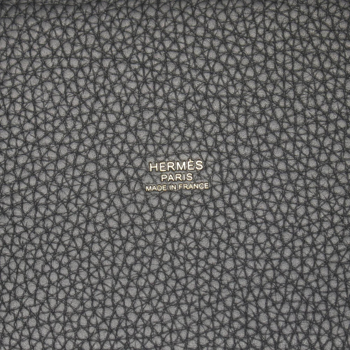 Hermes Black Taurillon Clemence Leather Handbag (Pre-Owned)