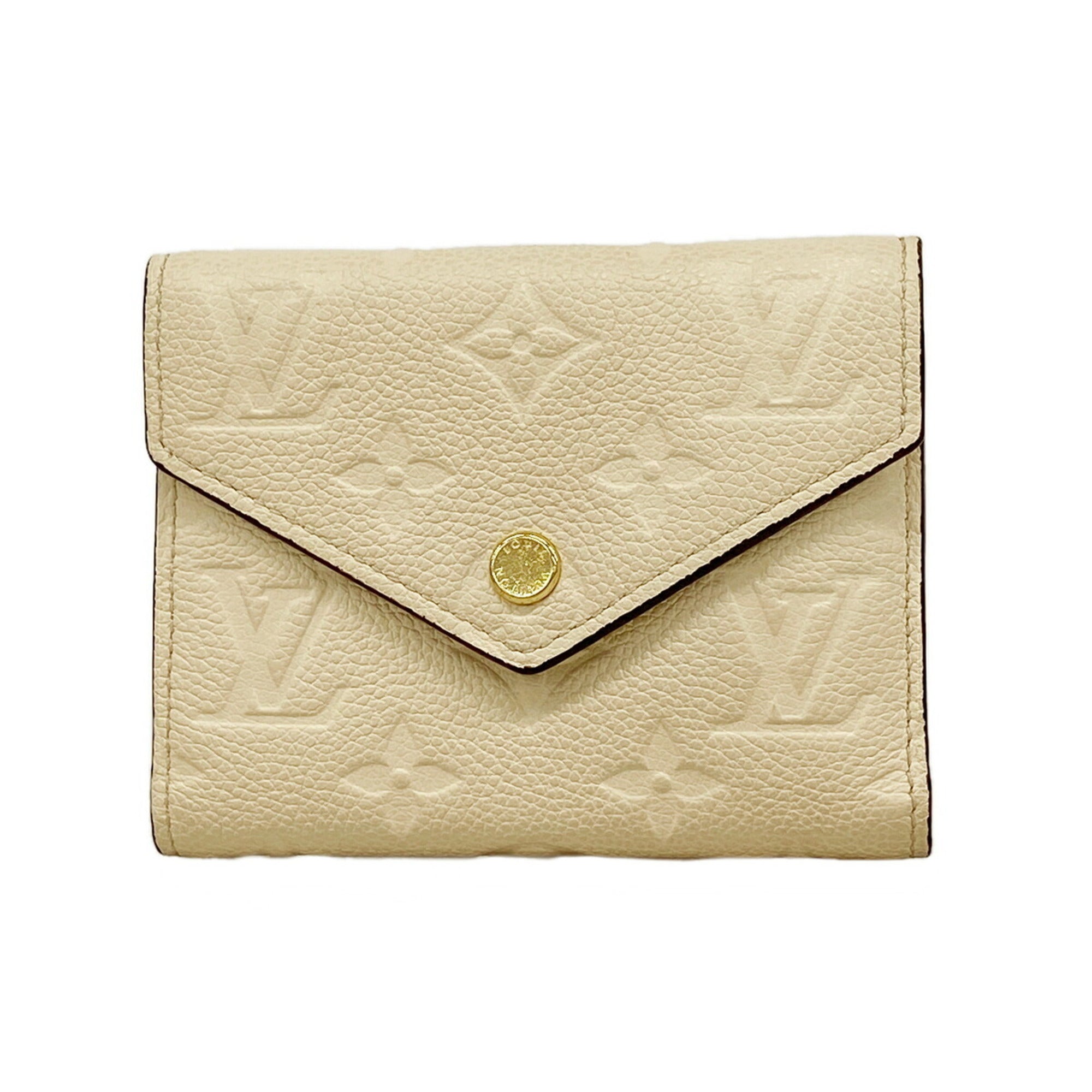 Louis Vuitton Cream Wallet (Tri-Fold) (Pre-Owned)