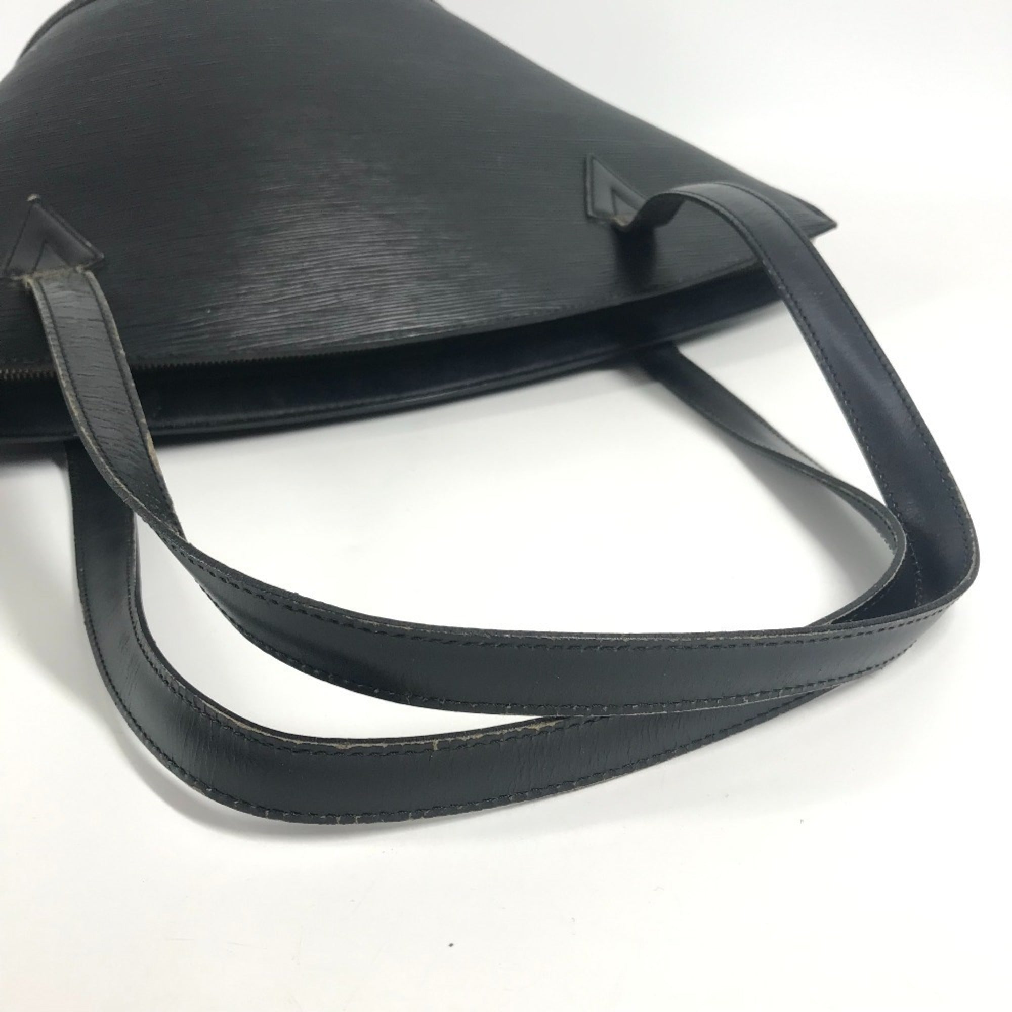 Louis Vuitton Black Noir Epi Leather Shoulder Bag Tote Bag (Pre-Owned)