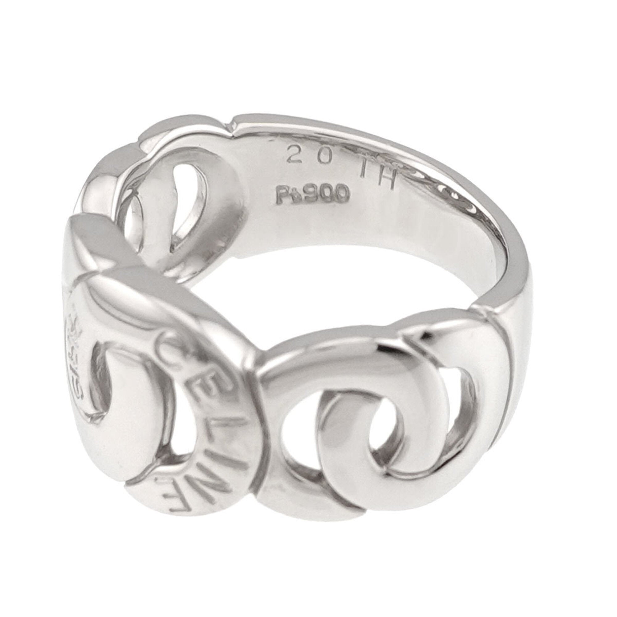 Celine Platinum 900 Band Ring (Pre-Owned)