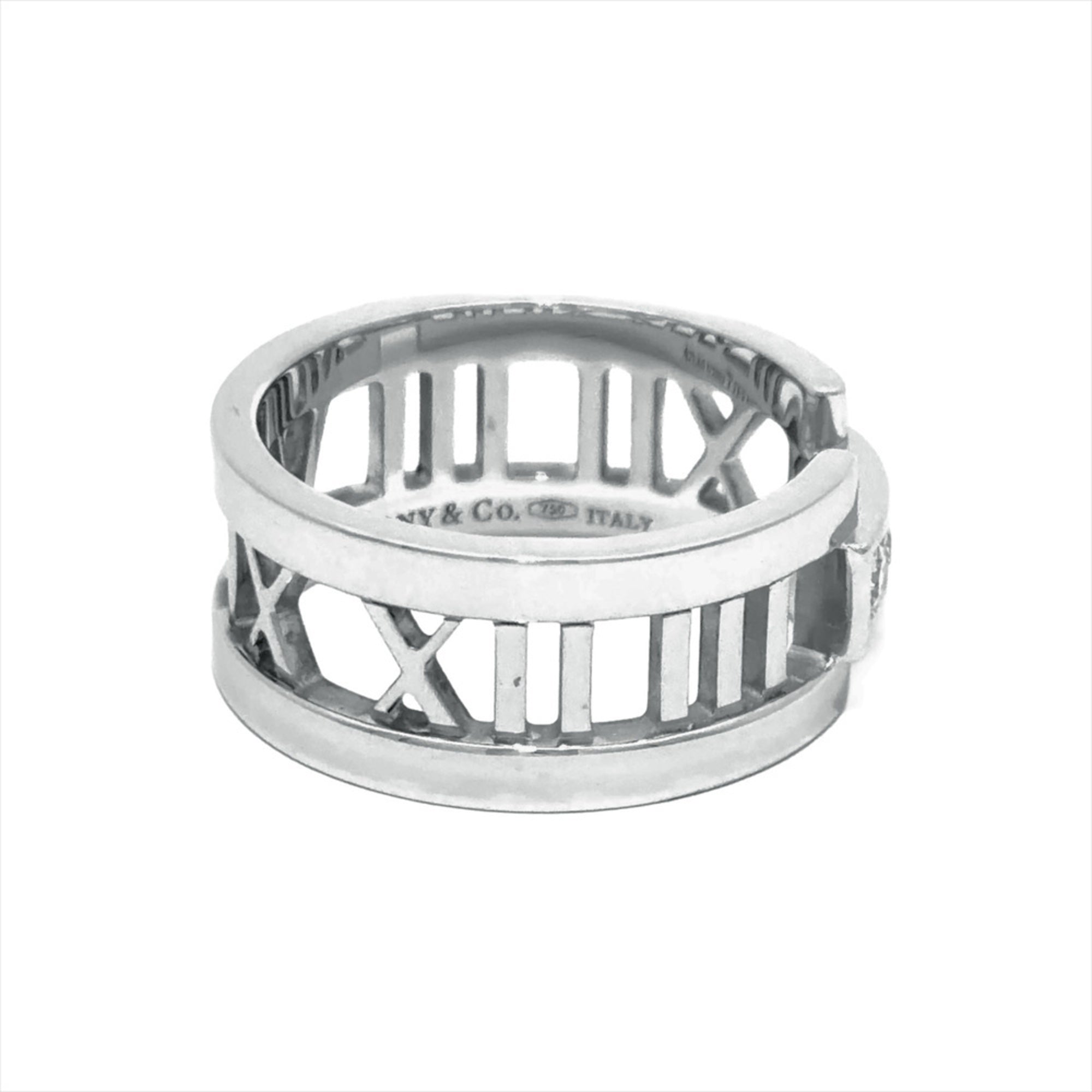 Tiffany Atlas White Gold (18K) Band Ring (Pre-Owned)