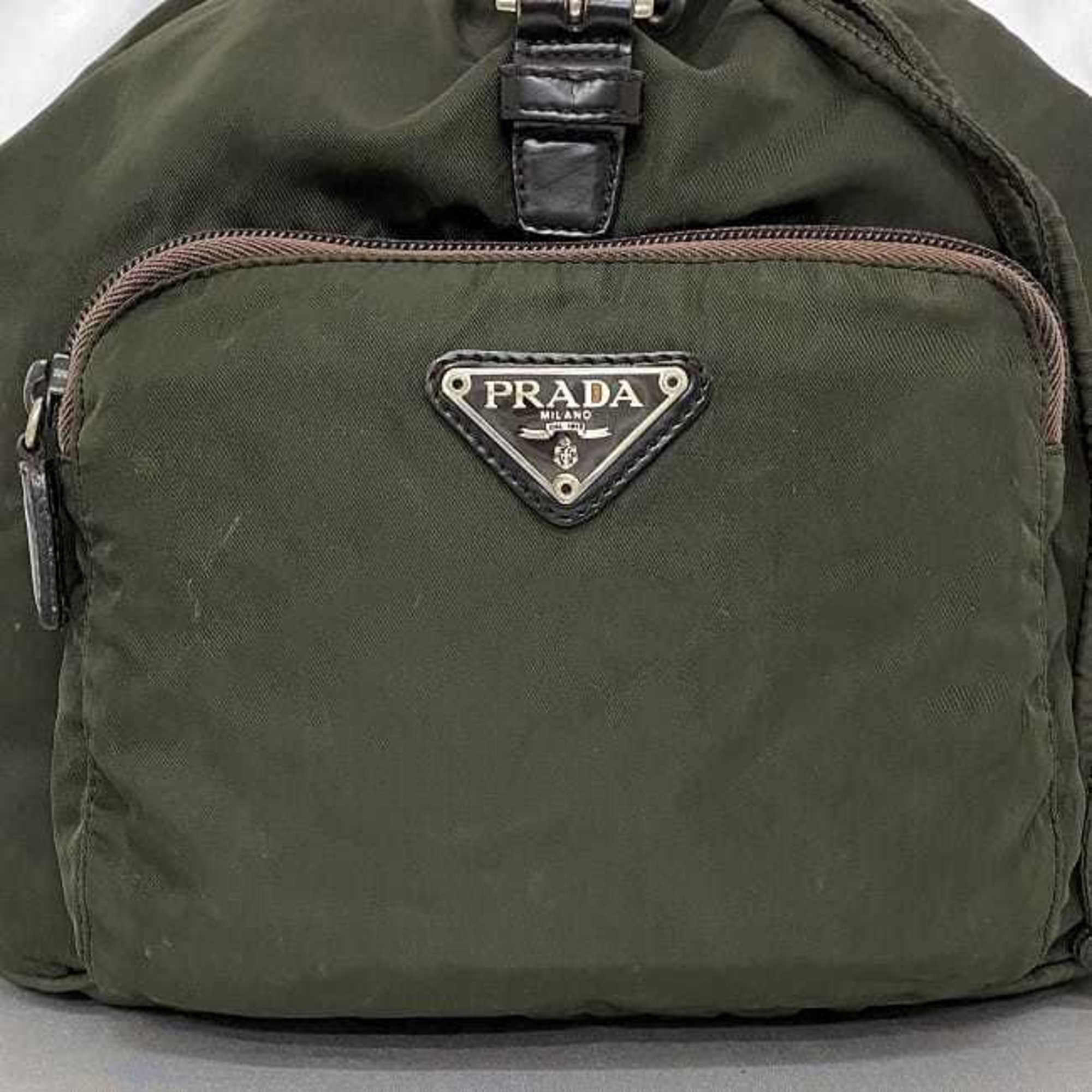 Prada Khaki Nylon Backpack (Pre-Owned)