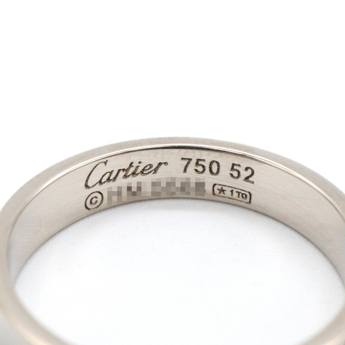 Cartier Silver White Gold (18K) Band Ring (Pre-Owned)