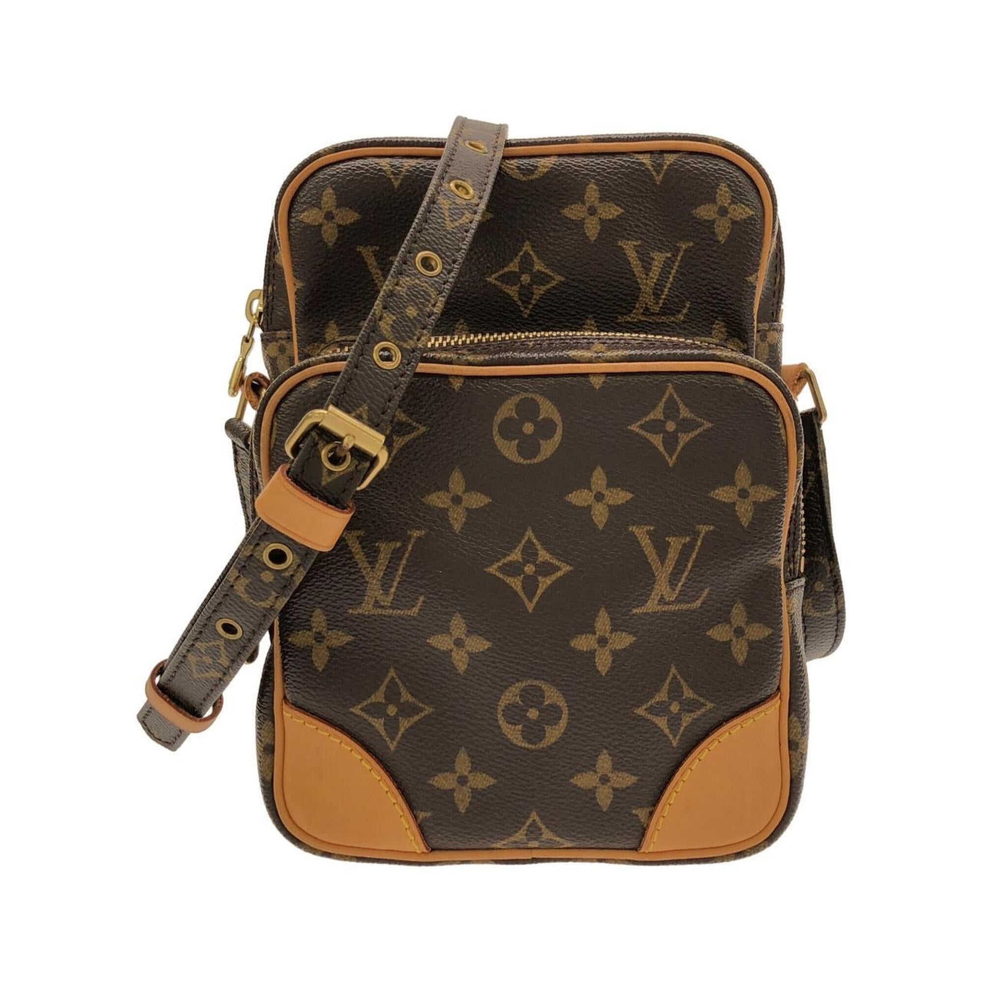 Louis Vuitton Marron Coated Canvas Shoulder Bag (Pre-Owned)