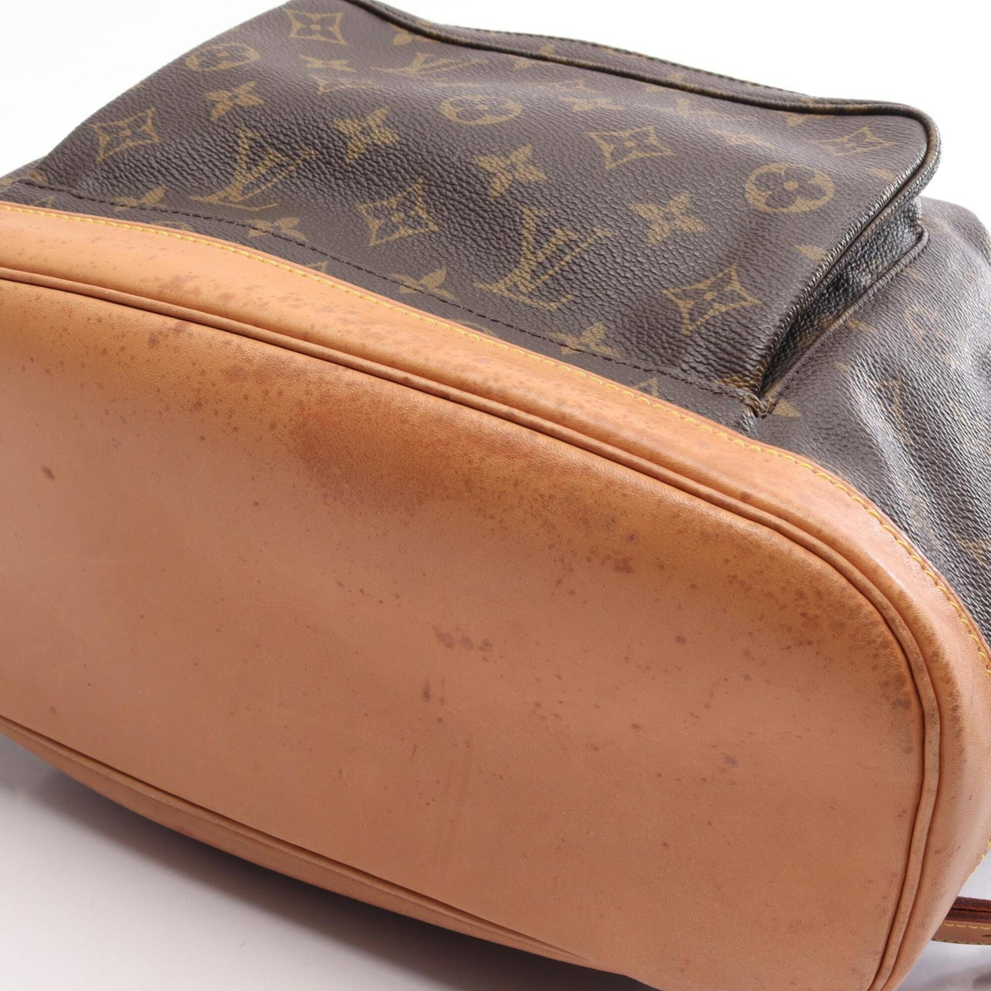 Louis Vuitton Brown Monogram Coated Canvas Backpack (Pre-Owned)