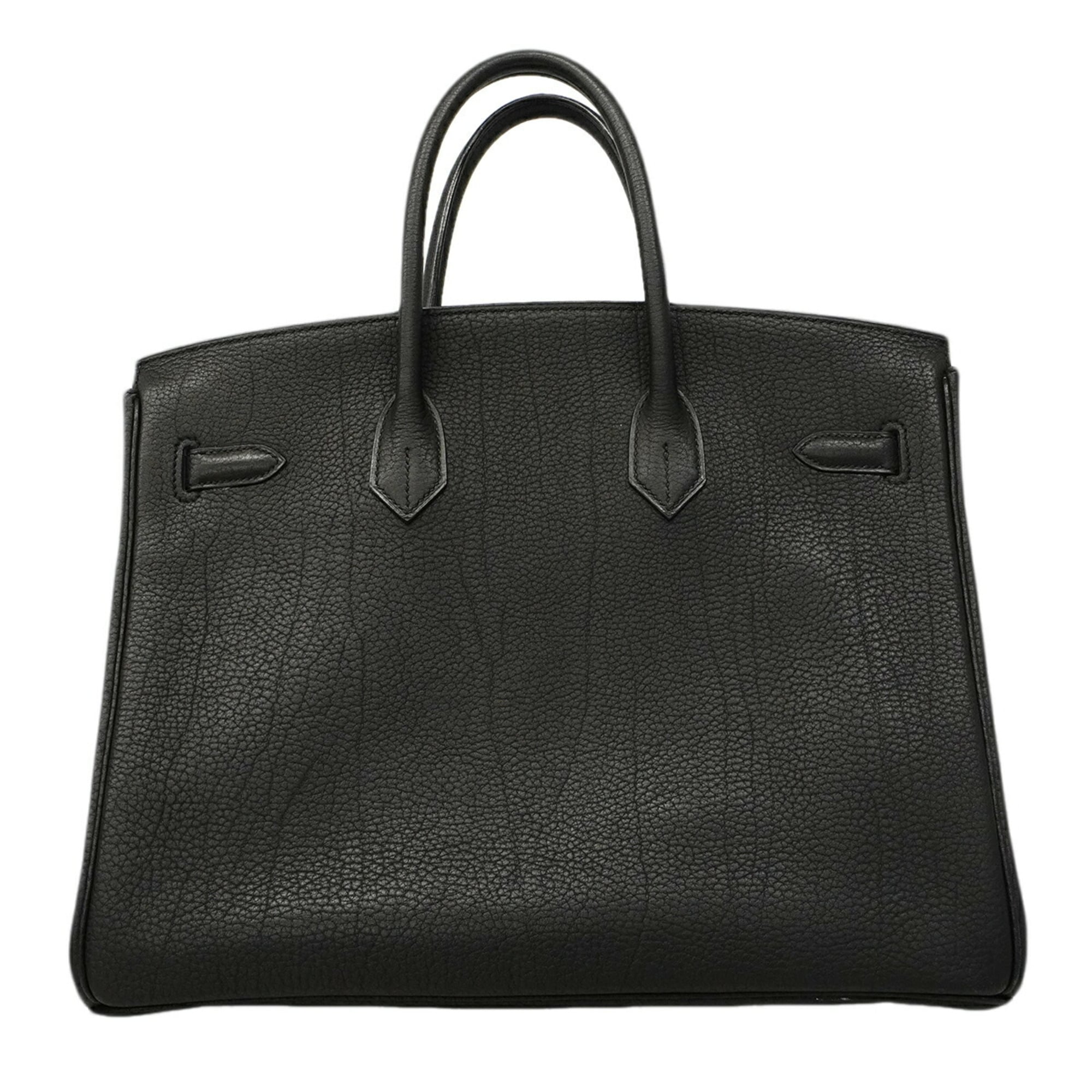 Hermes Black Fjord Leather Handbag (Pre-Owned)