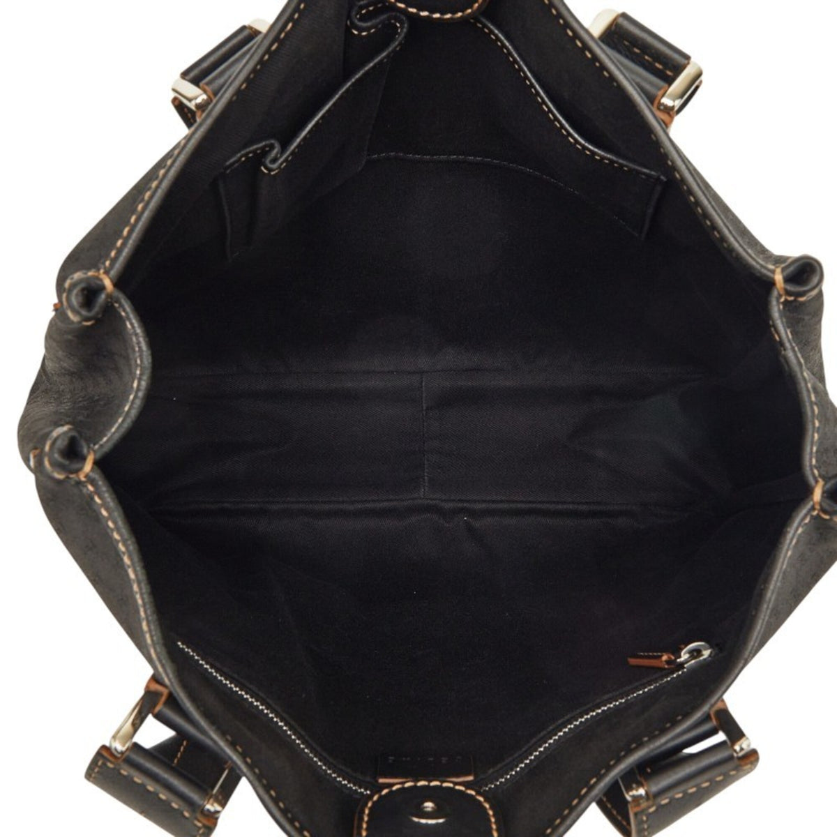 Celine Black Canvas Leather Handbag (Pre-Owned)