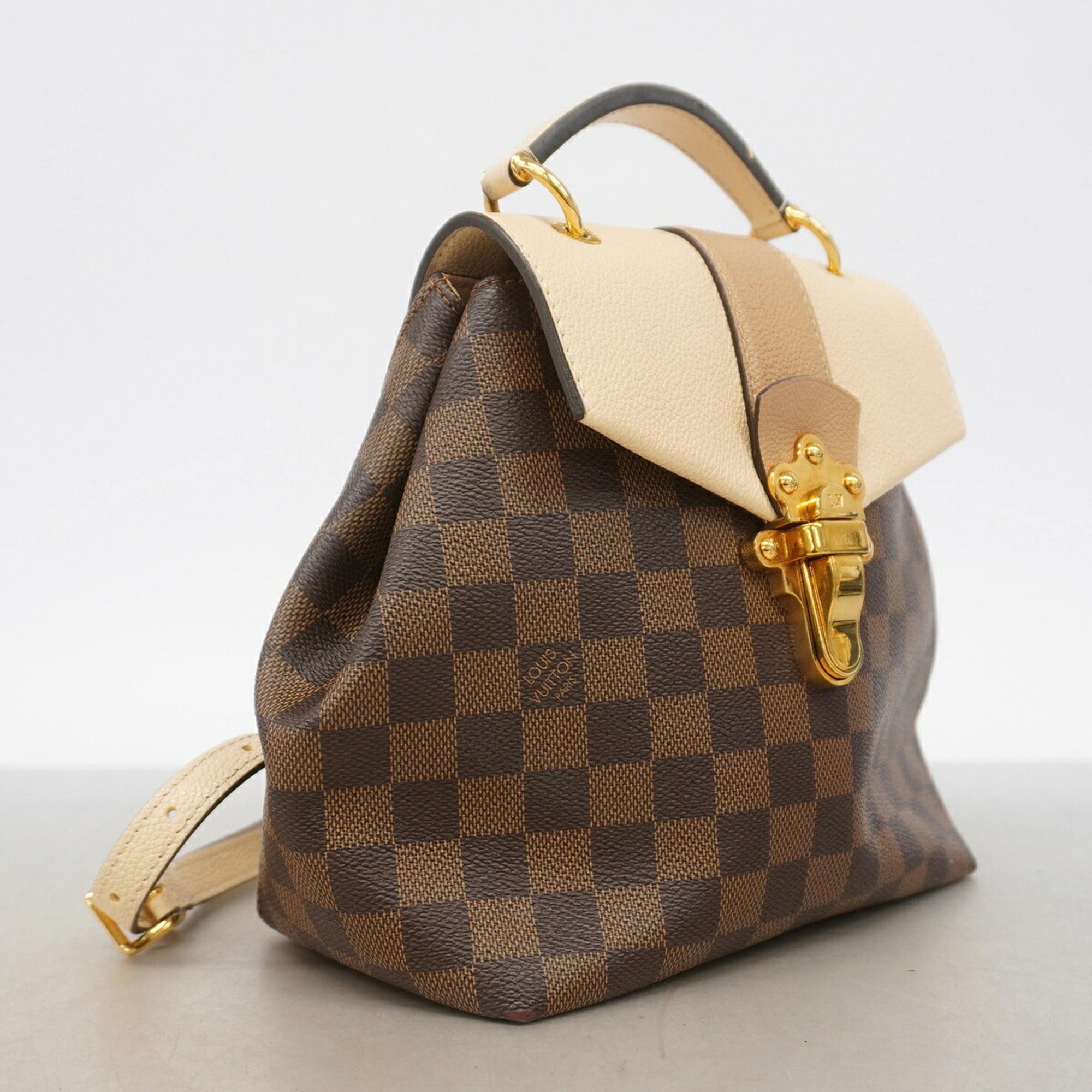 Louis Vuitton Cream Ebene Backpack (Pre-Owned)