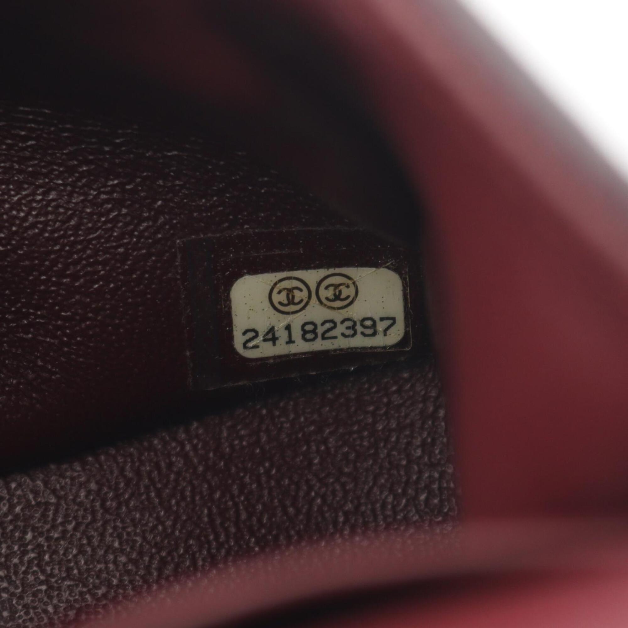 Chanel Black Leather Handbag Shoulder Bag (Pre-Owned)