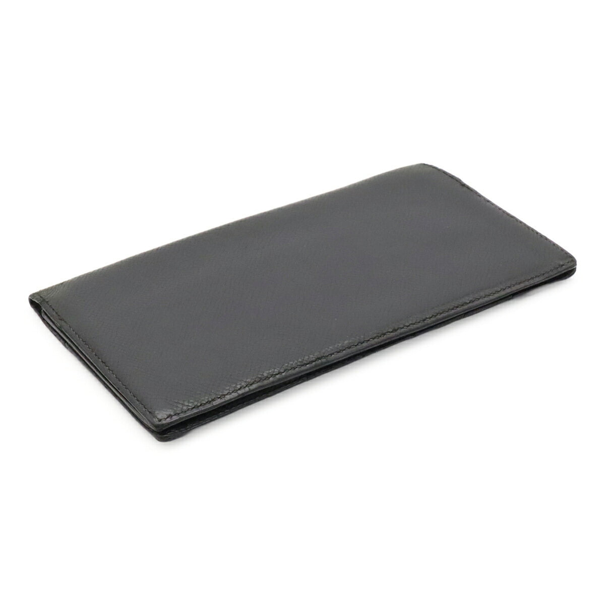 Hermes Black Epsom Leather Long Bill Wallet (Bi-Fold) (Pre-Owned)