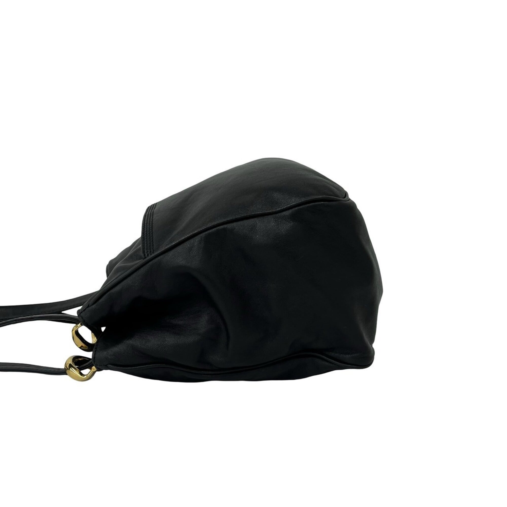 Loewe Black Leather Shoulder Bag Tote Bag (Pre-Owned)