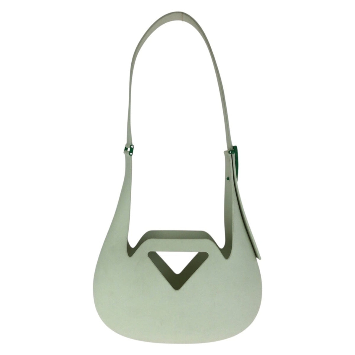 Bottega Veneta Green Rubber Shoulder Bag (Pre-Owned)