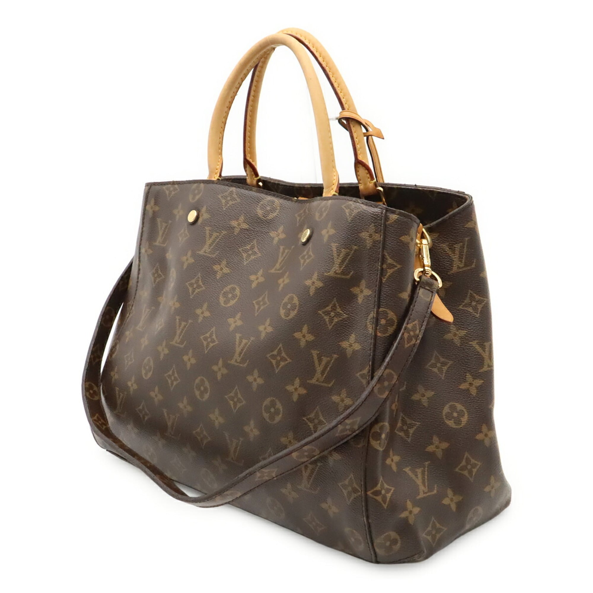 Louis Vuitton Brown Monogram Monogram Handbag Shoulder Bag Tote Bag (Pre-Owned)