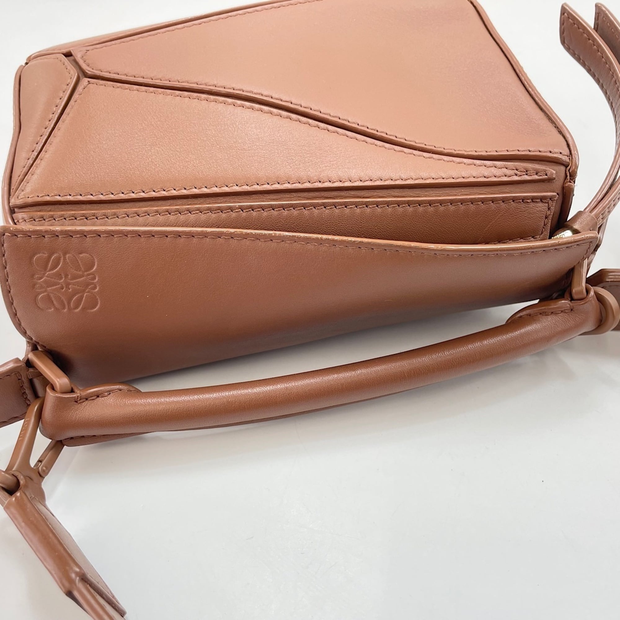 Loewe Puzzle Brown Handbag Shoulder Bag (Pre-Owned)