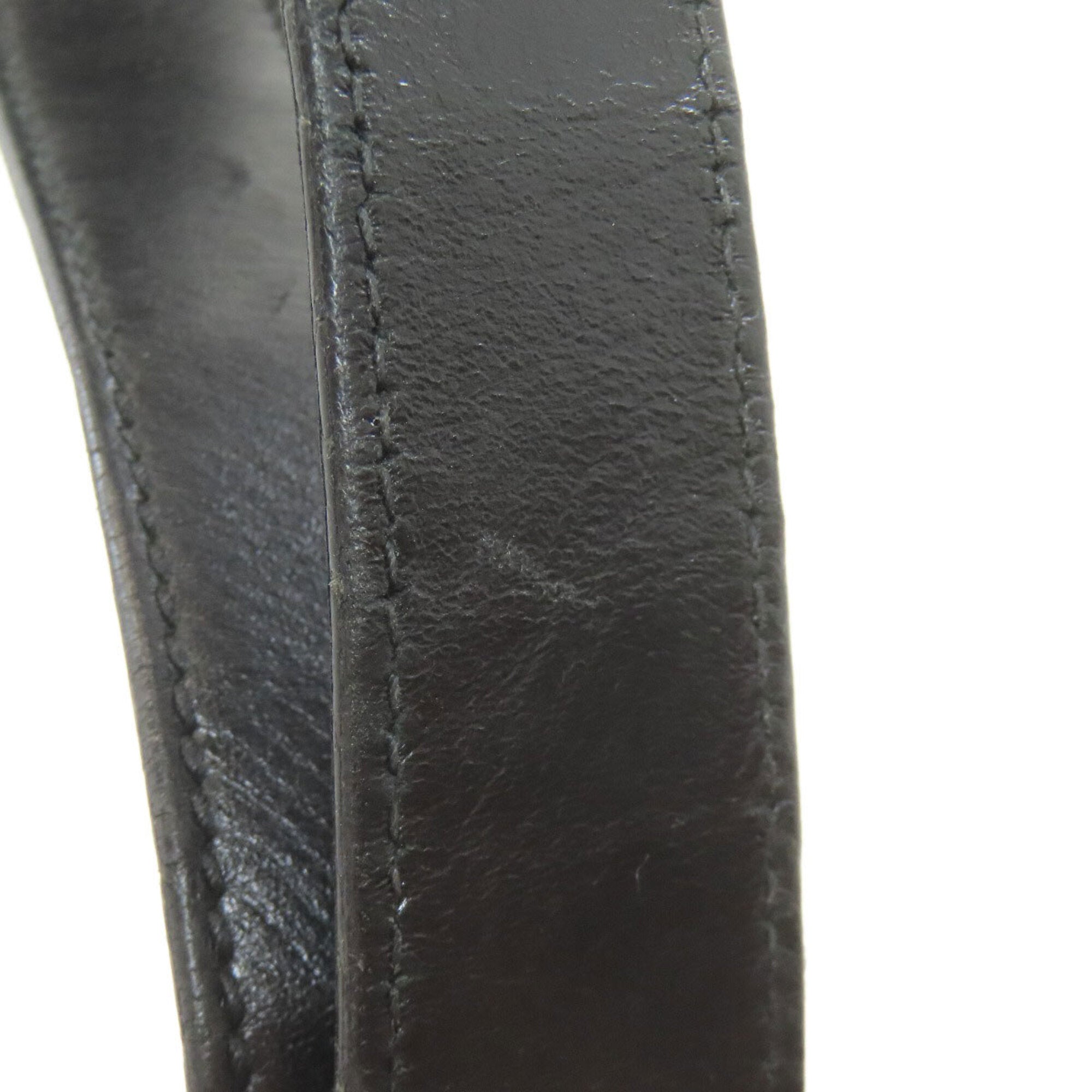 Gucci Sherry Line Black Pvc Shoulder Bag (Pre-Owned)