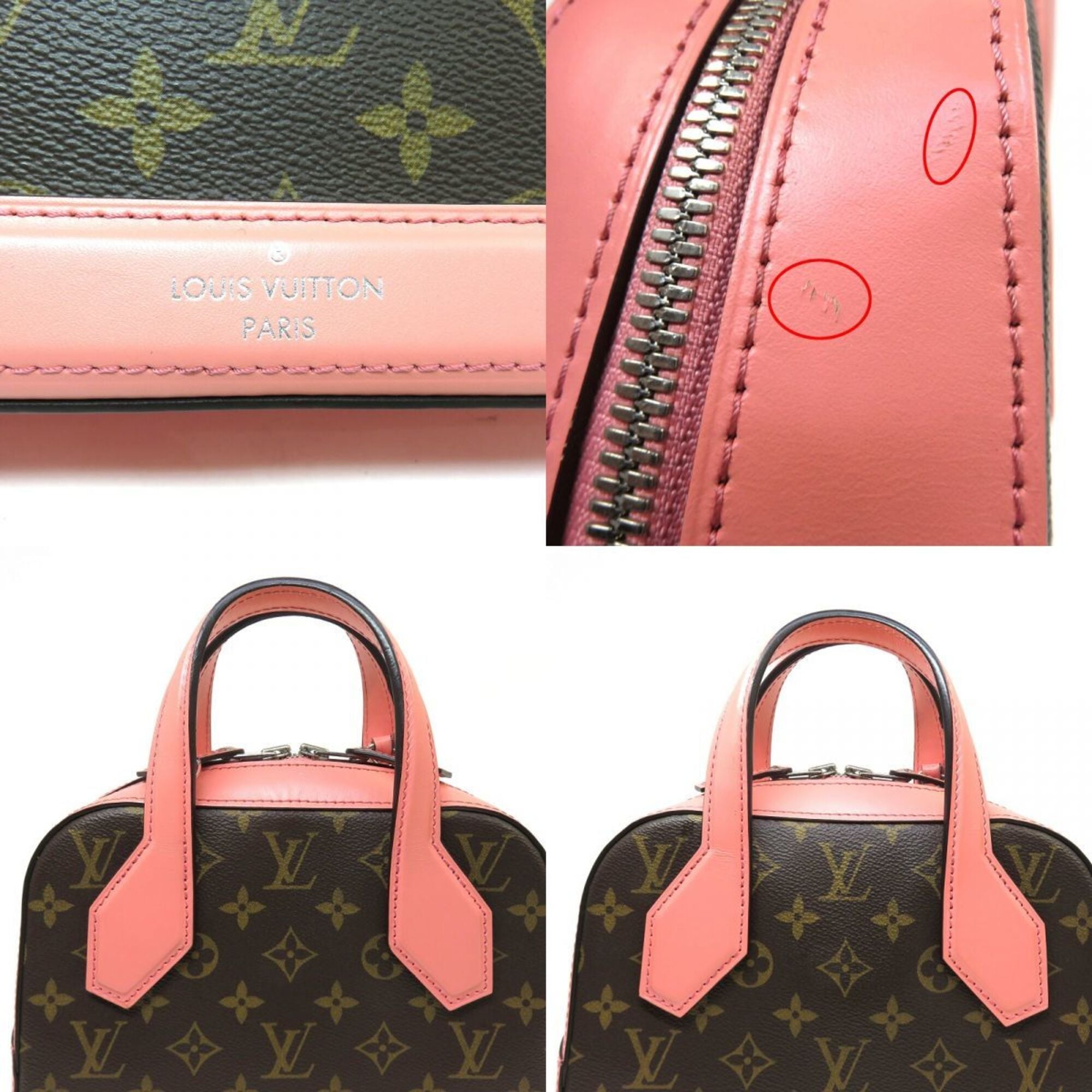 Louis Vuitton Monogram Corail Pink Monogram Handbag Shoulder Bag (Pre-Owned)