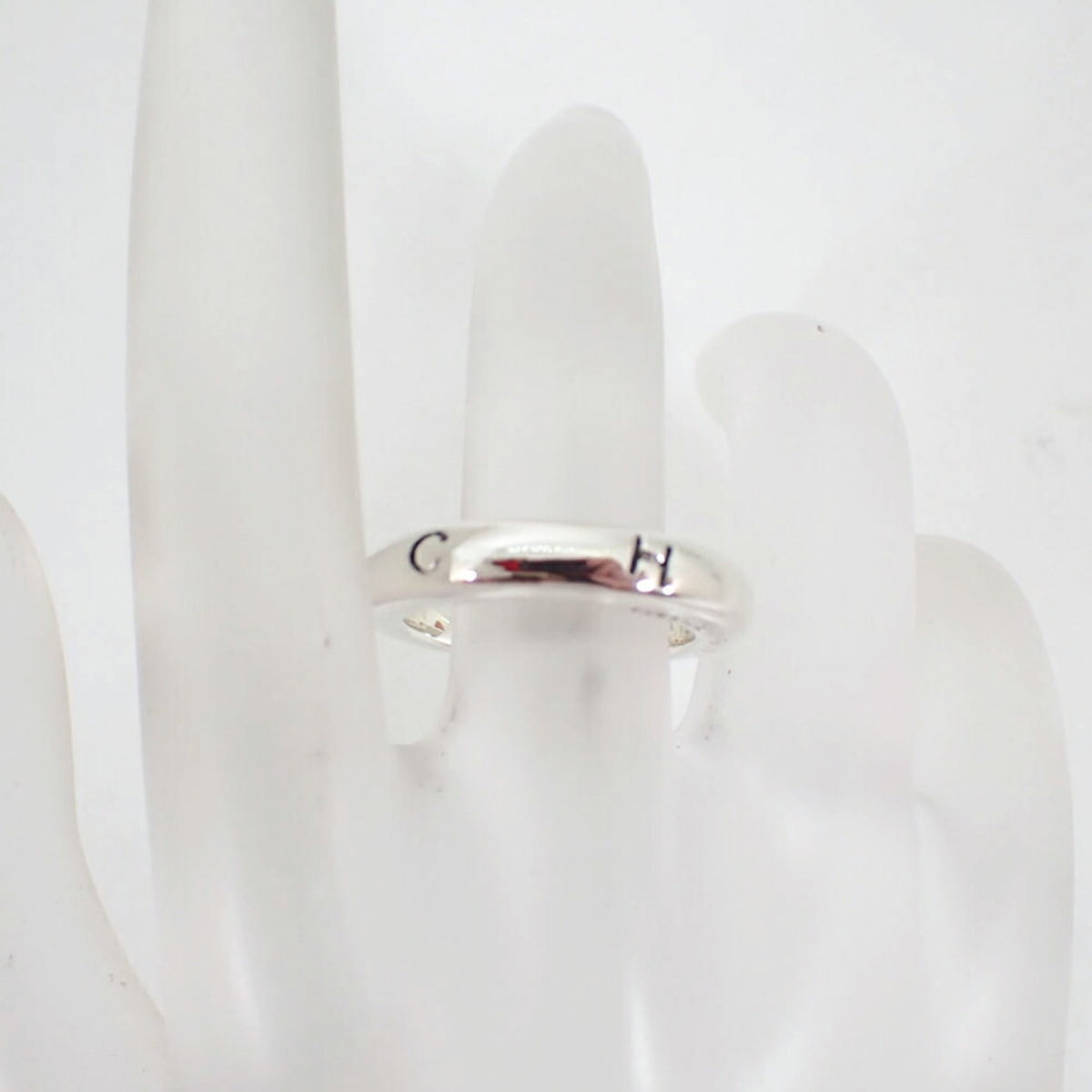 Chanel Sterling Silver 925 Band Ring (Pre-Owned)