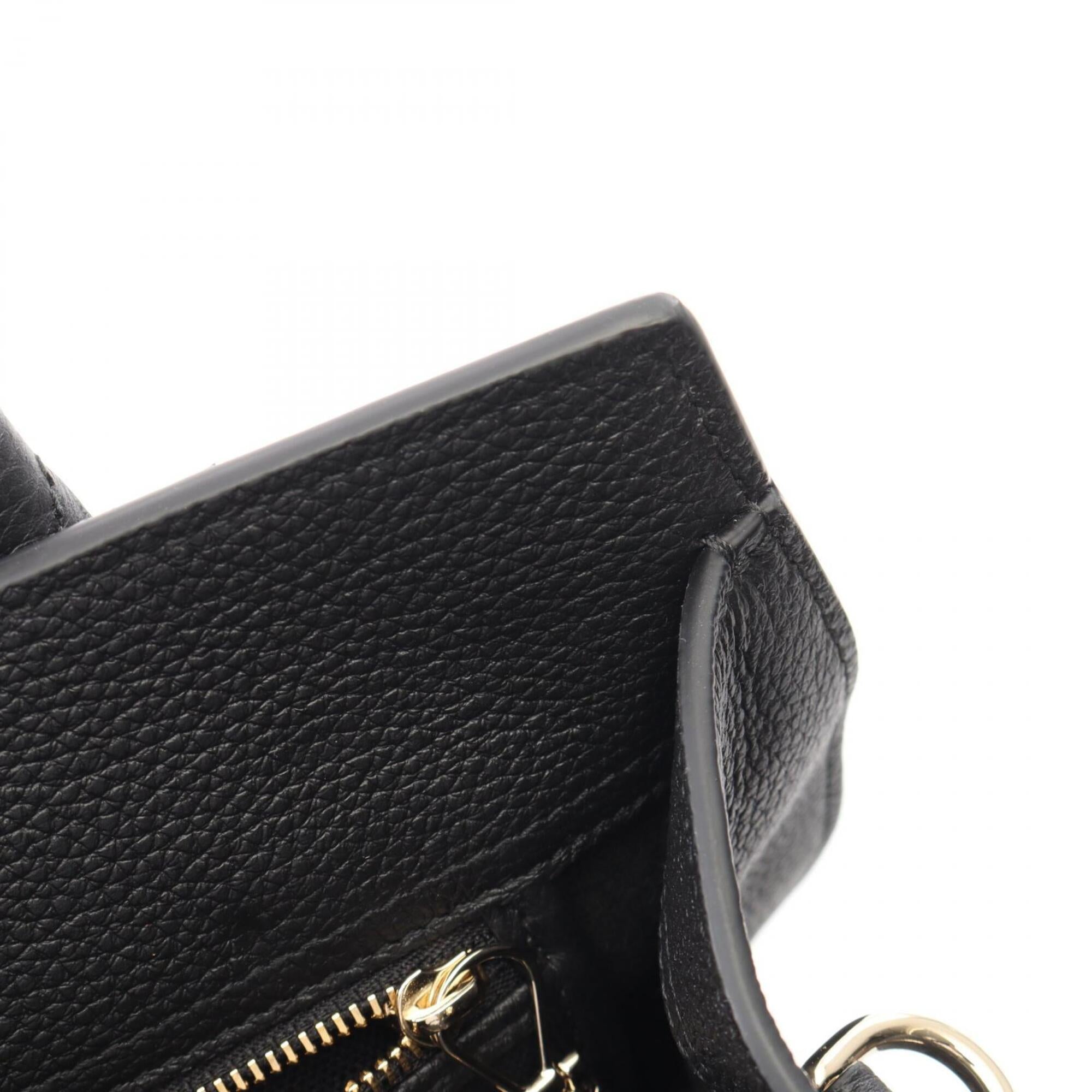 Gucci Black Leather Handbag Tote Bag (Pre-Owned)