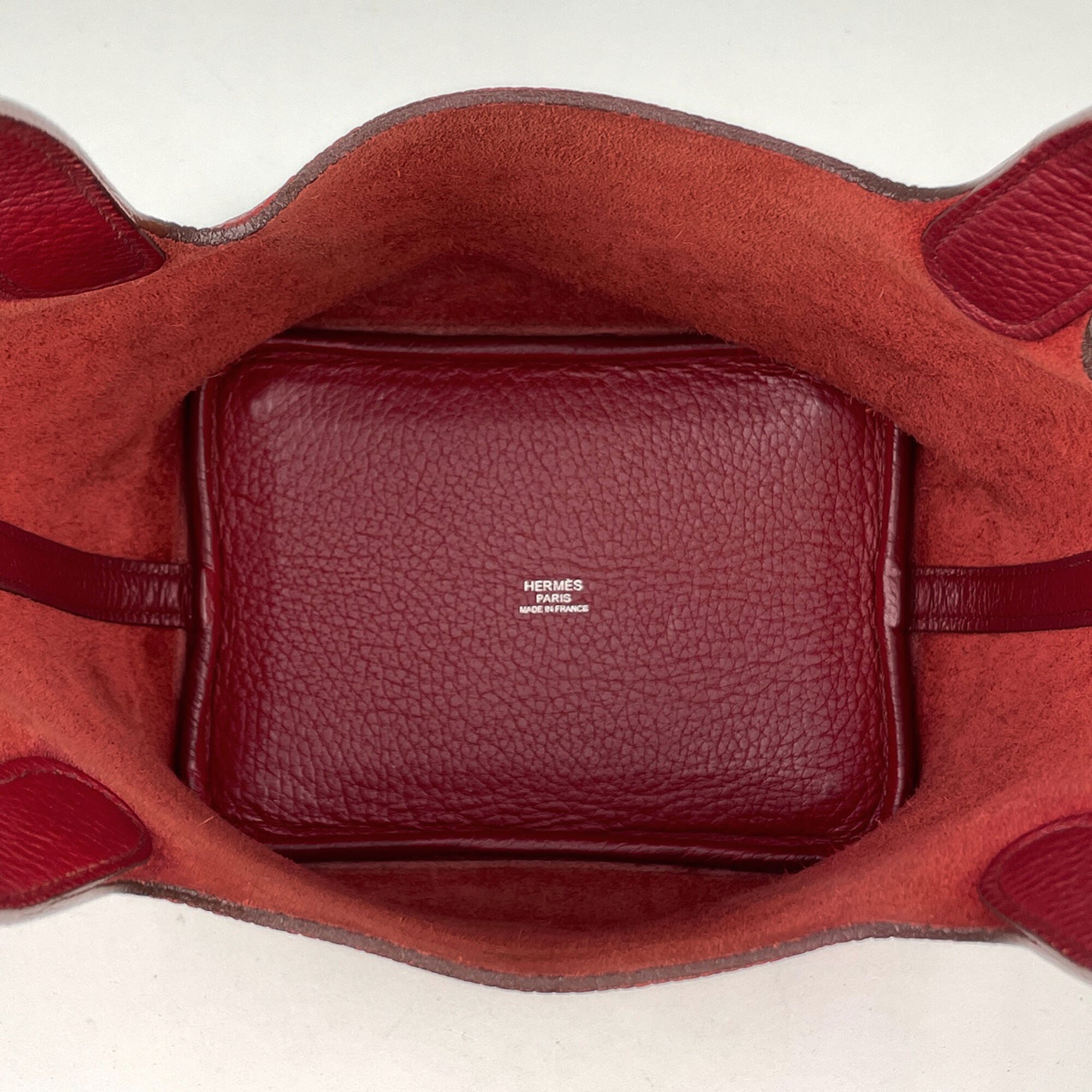 Hermes Rouge Garance Togo Leather Handbag (Pre-Owned)