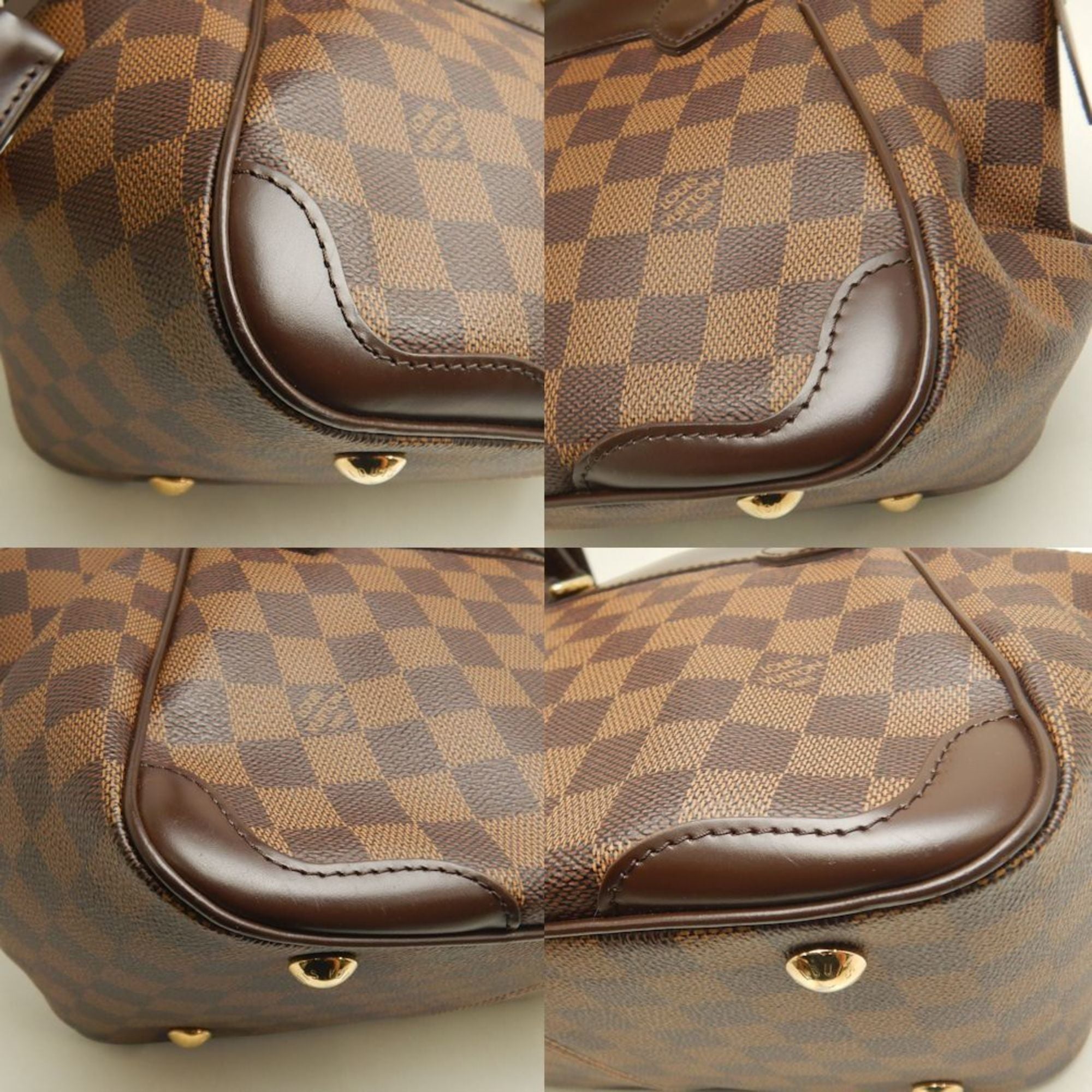 Louis Vuitton Damier Canvas Ebene Damier Canvas Handbag (Pre-Owned)