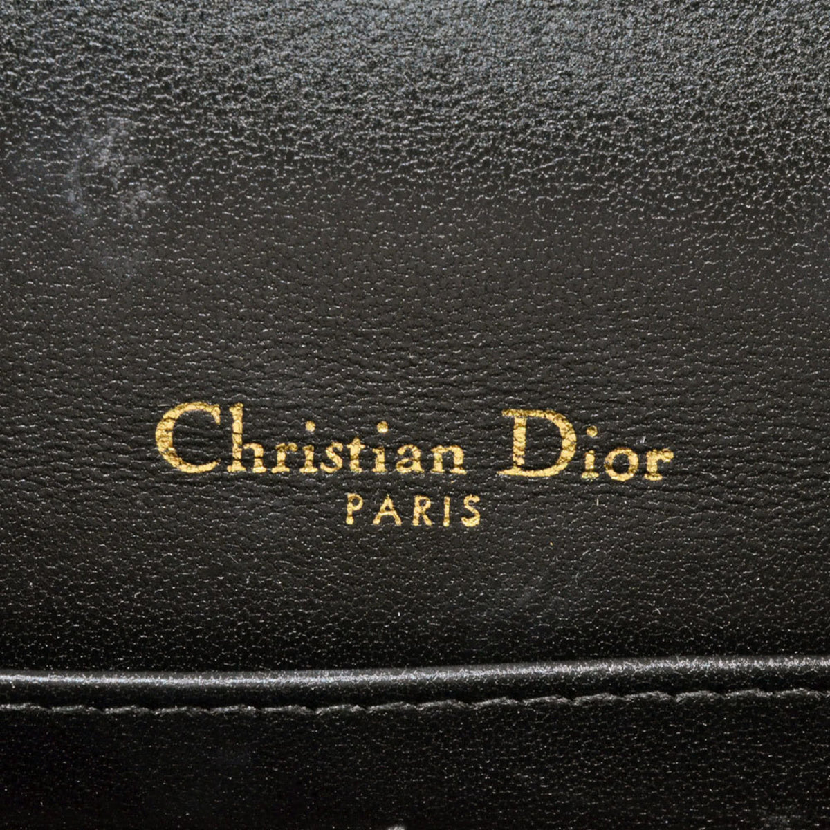 Christian Dior Black Leather Shoulder Bag (Pre-Owned)