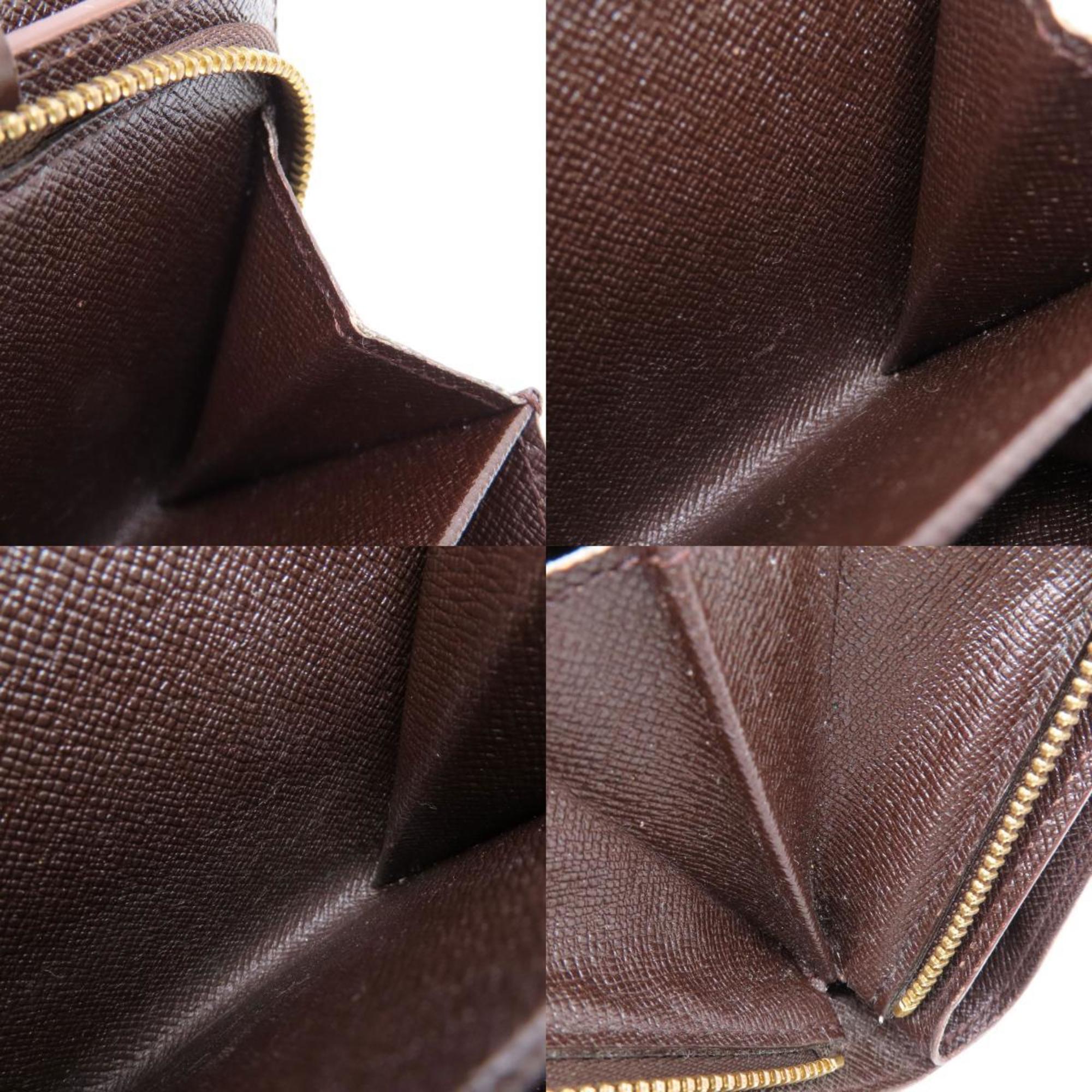 Louis Vuitton Damier Brown Damier Canvas Ebene Damier Canvas Wallet (Bi-Fold) (Pre-Owned)