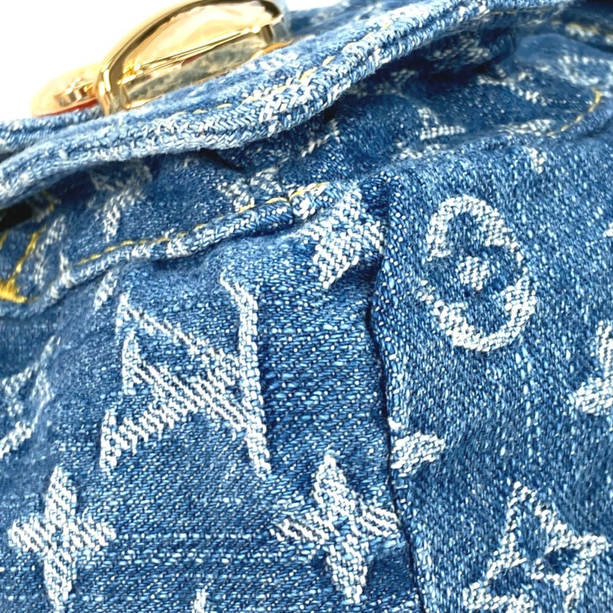 Louis Vuitton Blue Monogram Denim Backpack (Pre-Owned)
