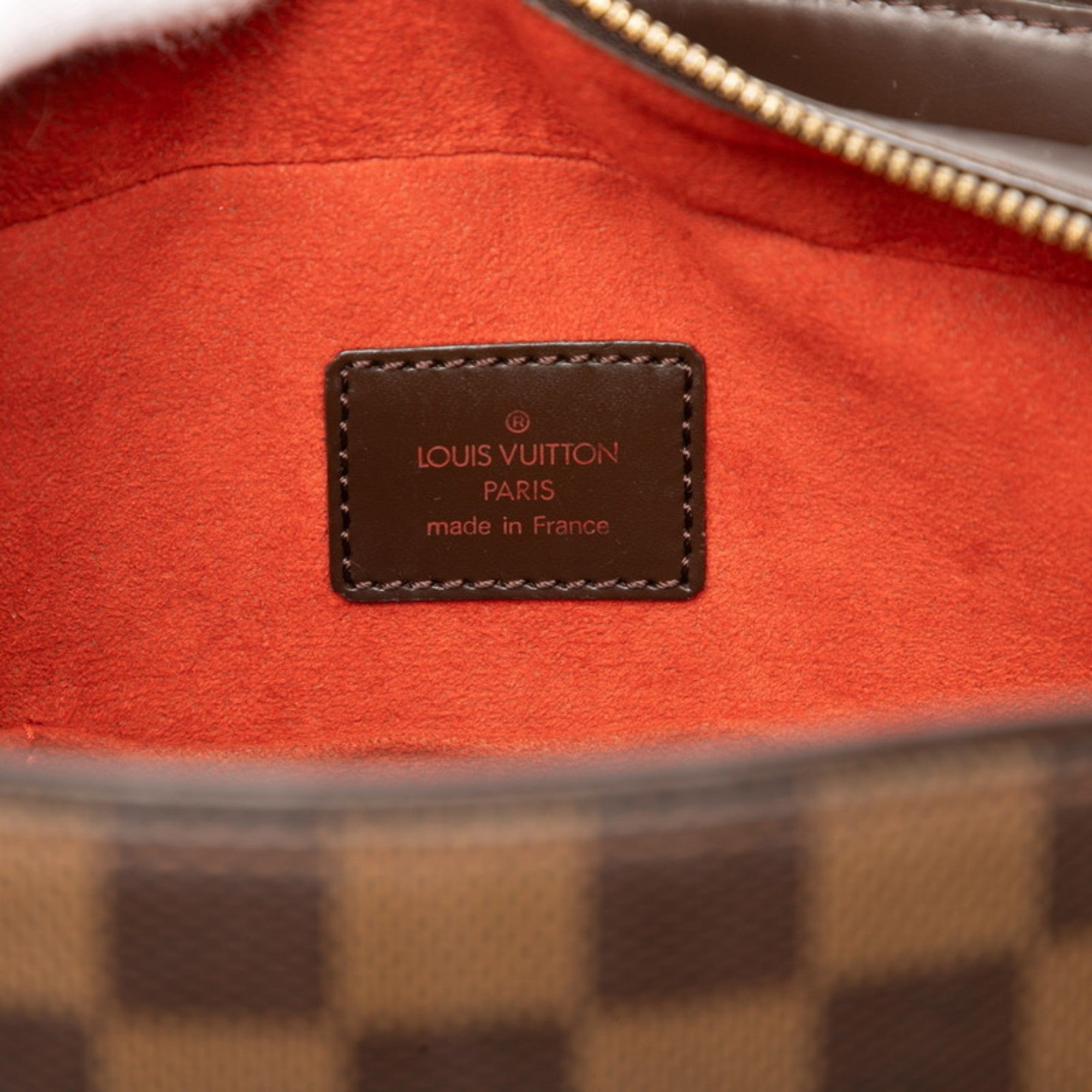 Louis Vuitton Brown Damier Canvas Leather Handbag (Pre-Owned)