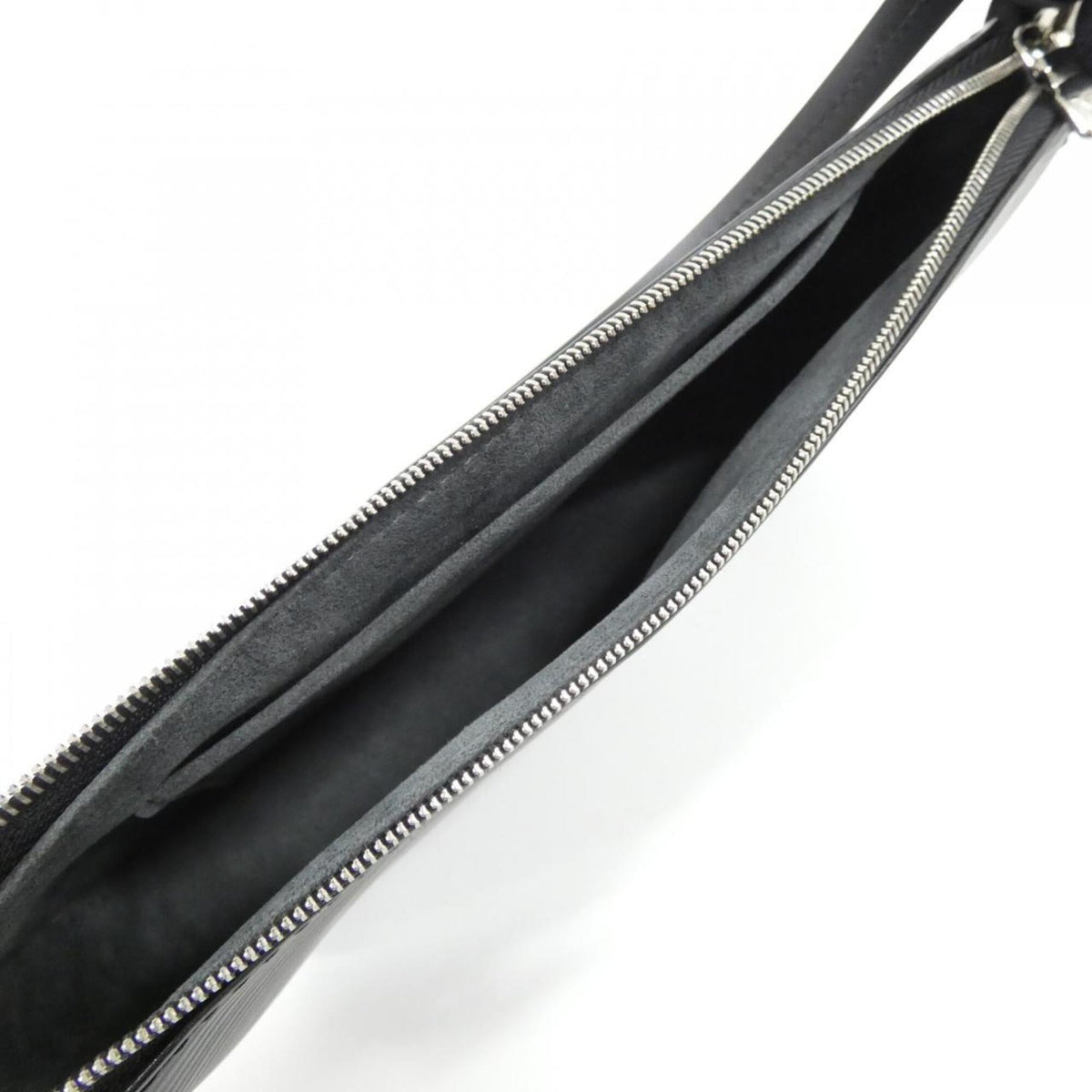 Louis Vuitton Black Leather Pochette Pouch (Pre-Owned)