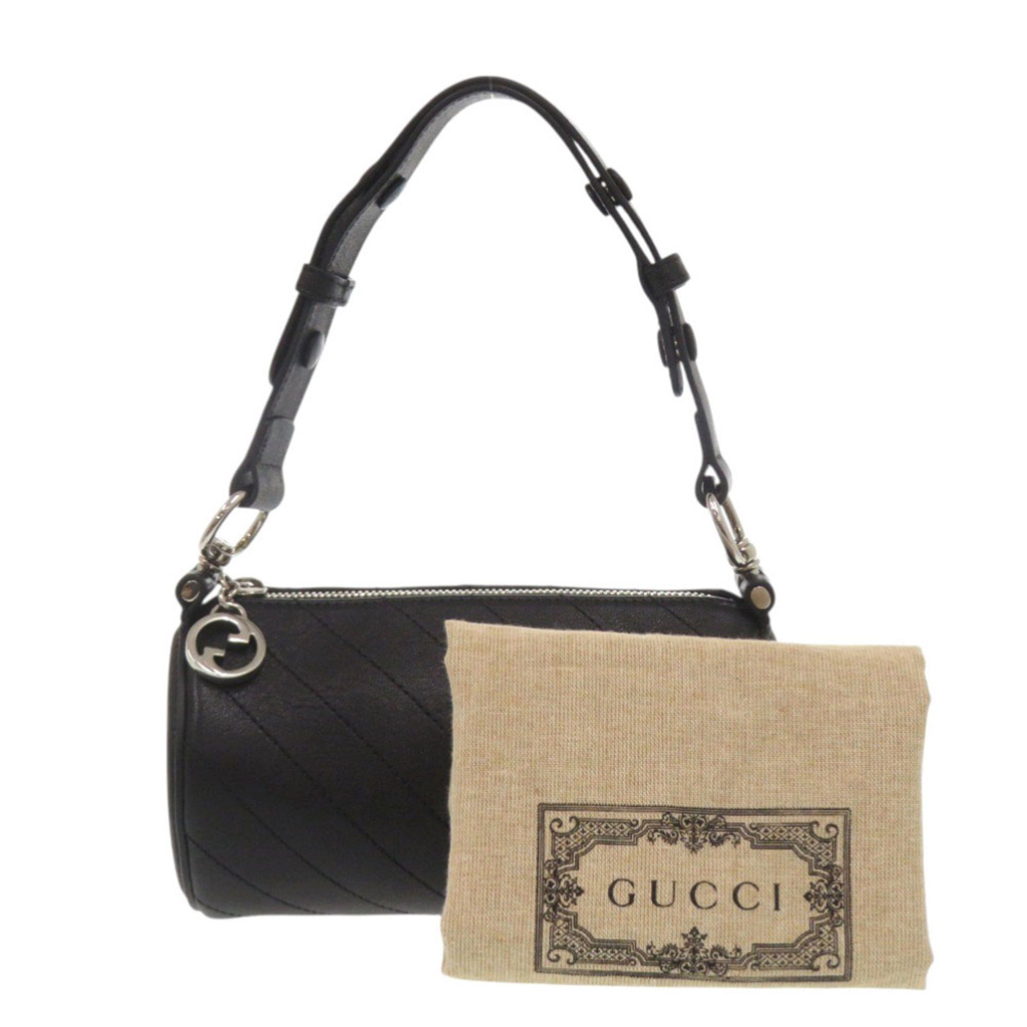 Gucci Black Leather Shoulder Bag (Pre-Owned)