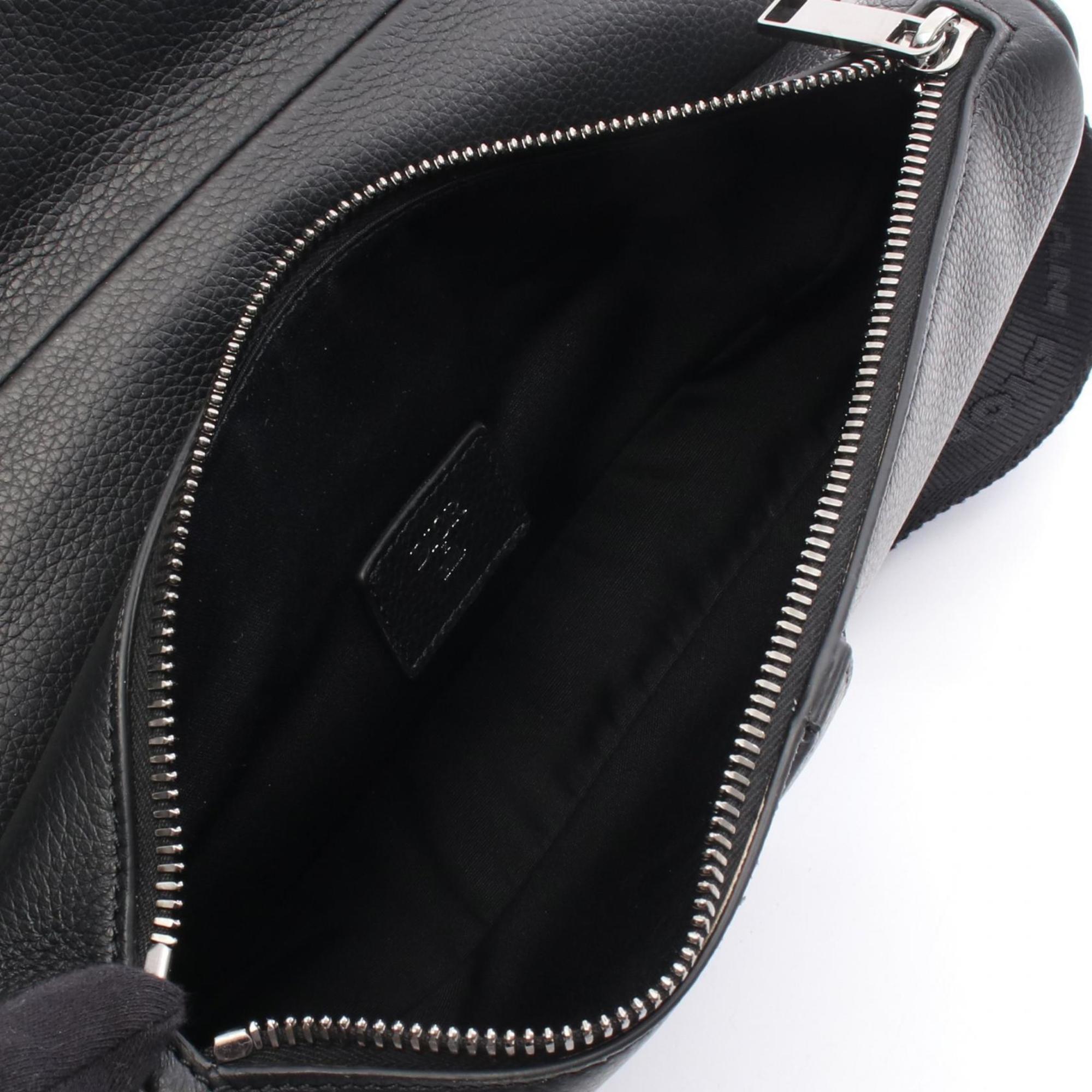 Christian Dior Black Leather Saddle Bag (Pre-Owned)