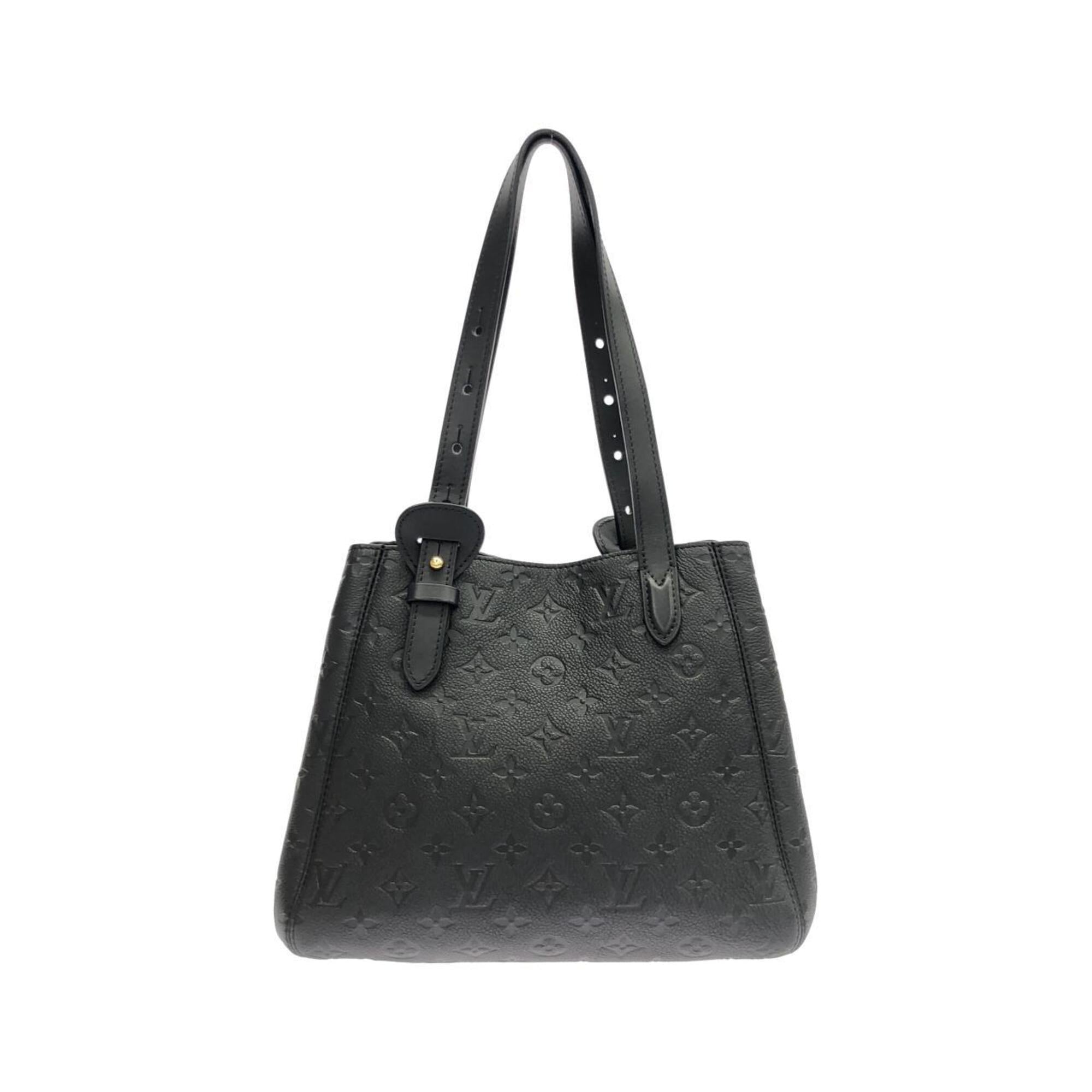 Louis Vuitton Black Leather Handbag (Pre-Owned)