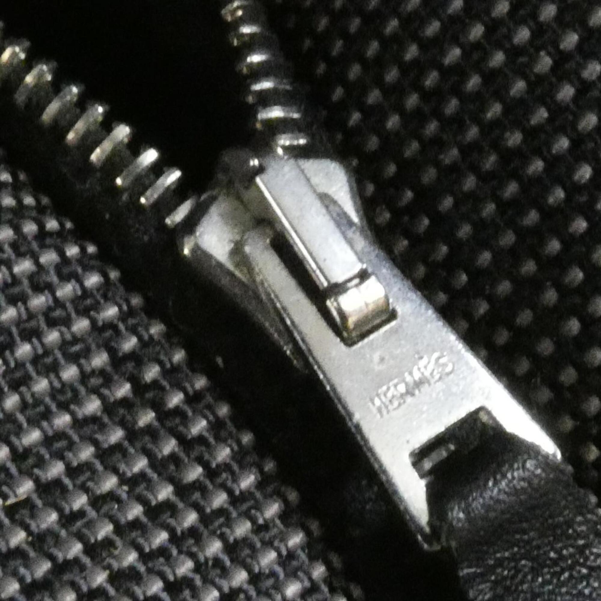 Hermes Black Canvas Handbag (Pre-Owned)