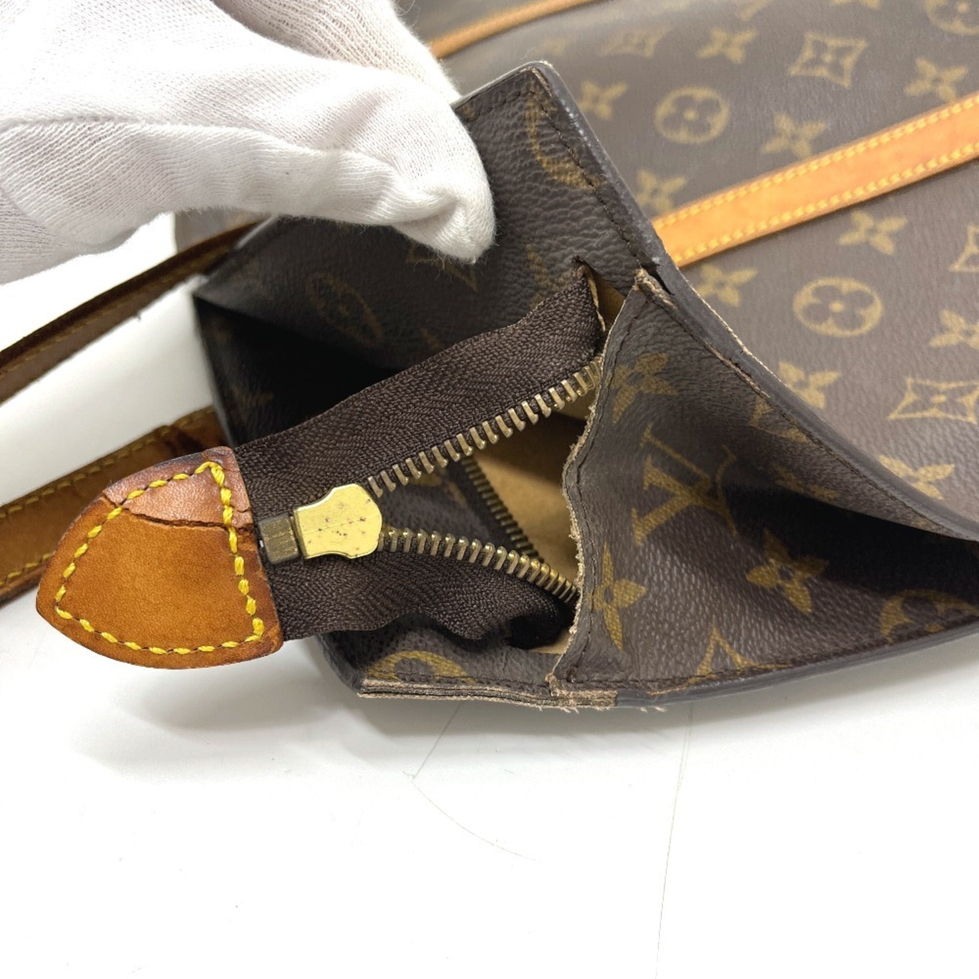 Louis Vuitton Brown Monogram Canvas Shoulder Bag Tote Bag (Pre-Owned)