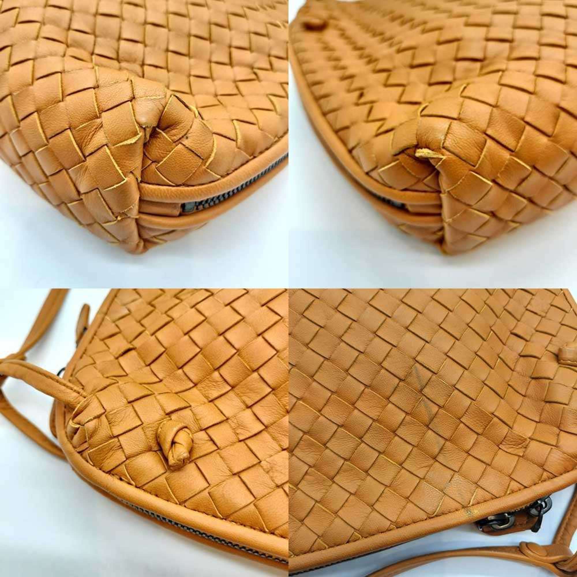 Bottega Veneta Intrecciato Brown Leather Shoulder Bag (Pre-Owned)
