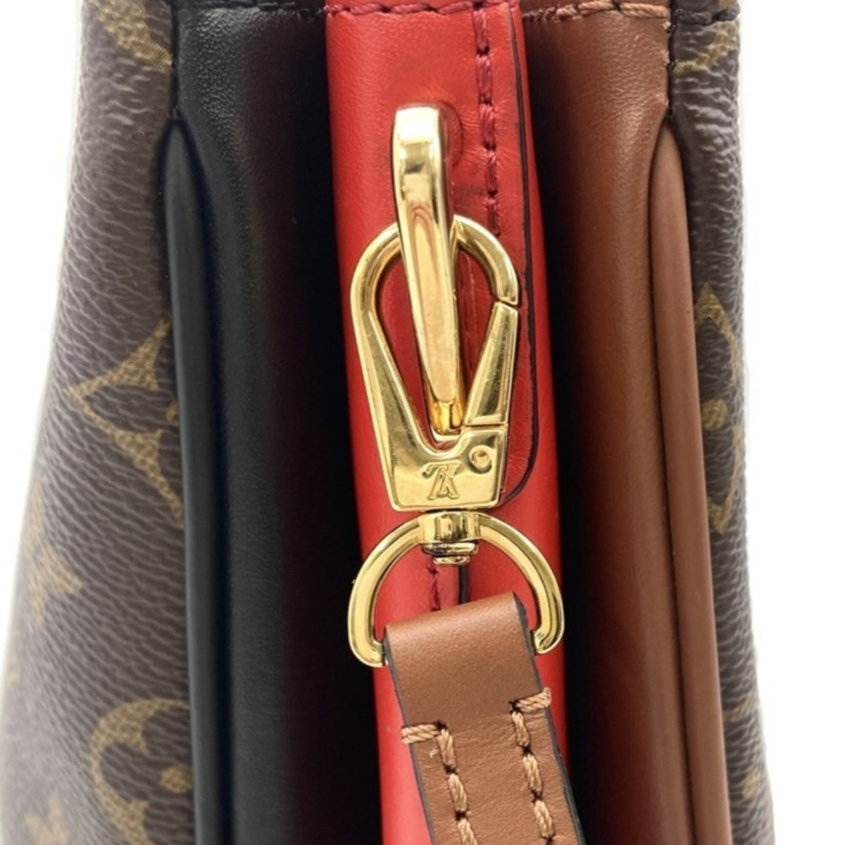 Louis Vuitton Brown Monogram Canvas Handbag Shoulder Bag (Pre-Owned)
