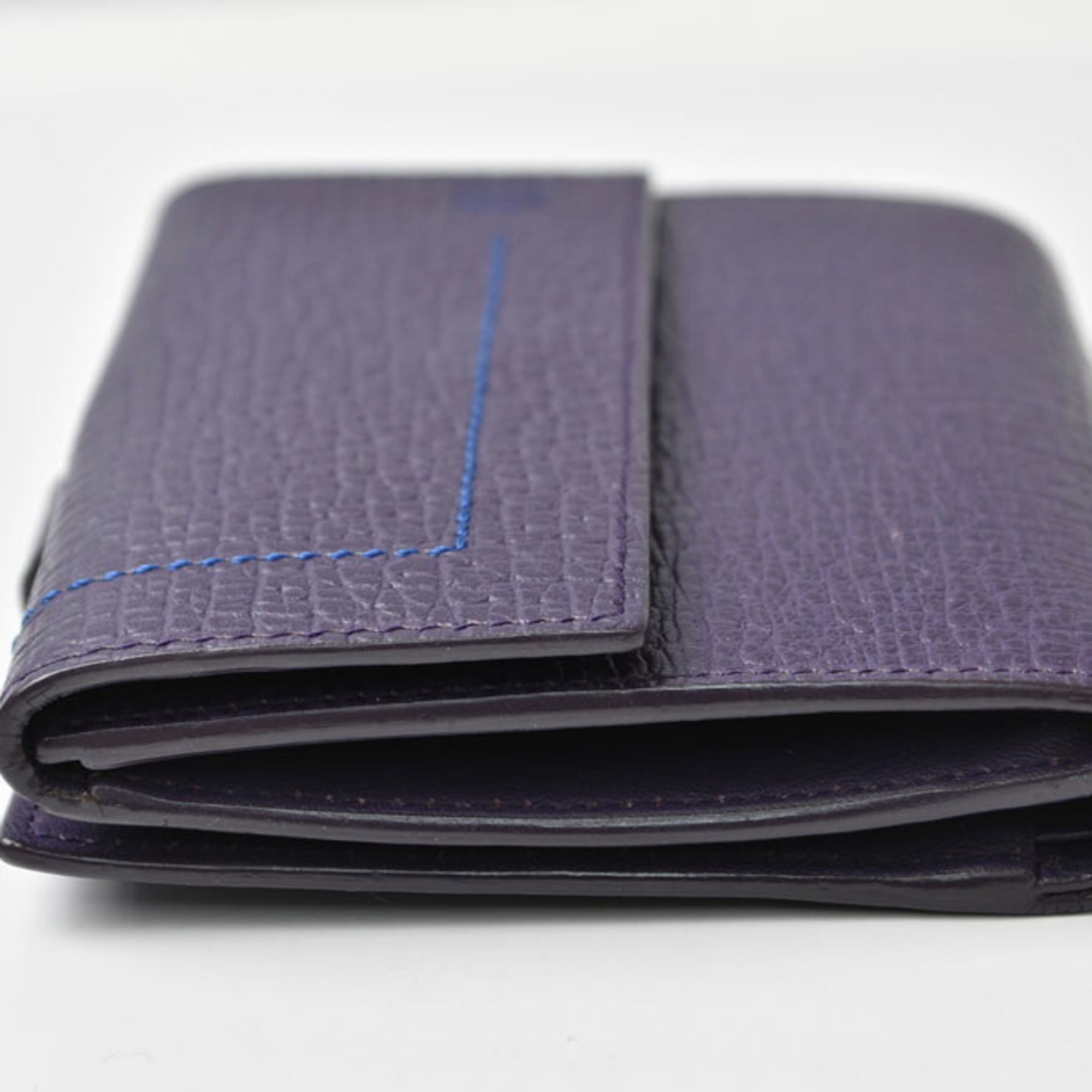 Loewe Purple Leather Wallet (Tri-Fold) (Pre-Owned)