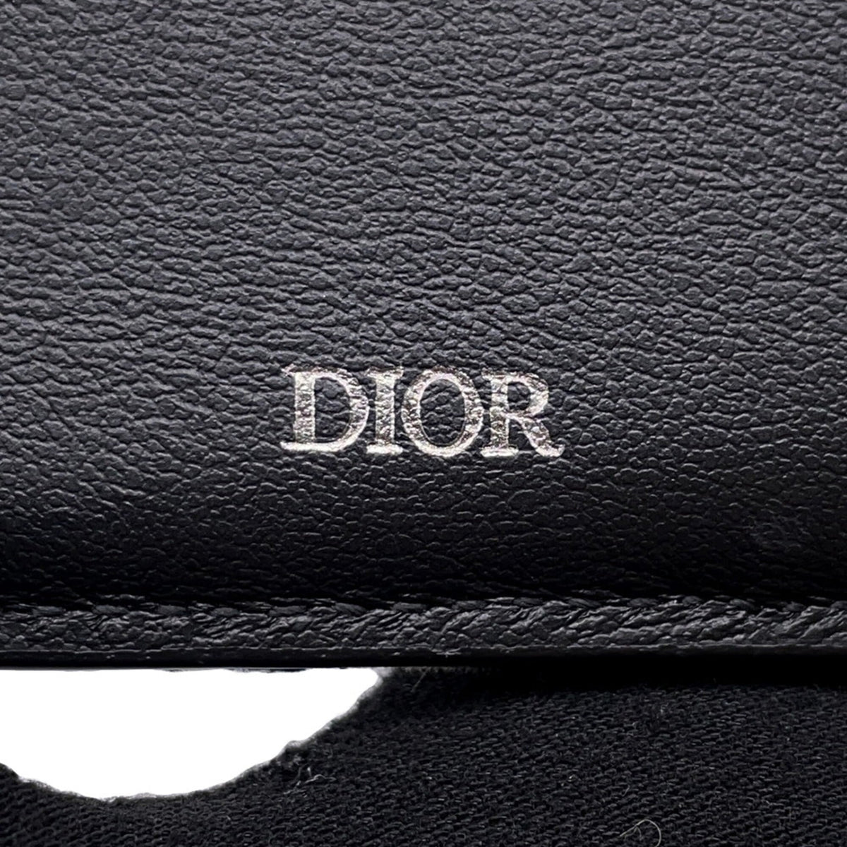 Christian Dior Beige Black Jacquard Wallet (Bi-Fold) (Pre-Owned)